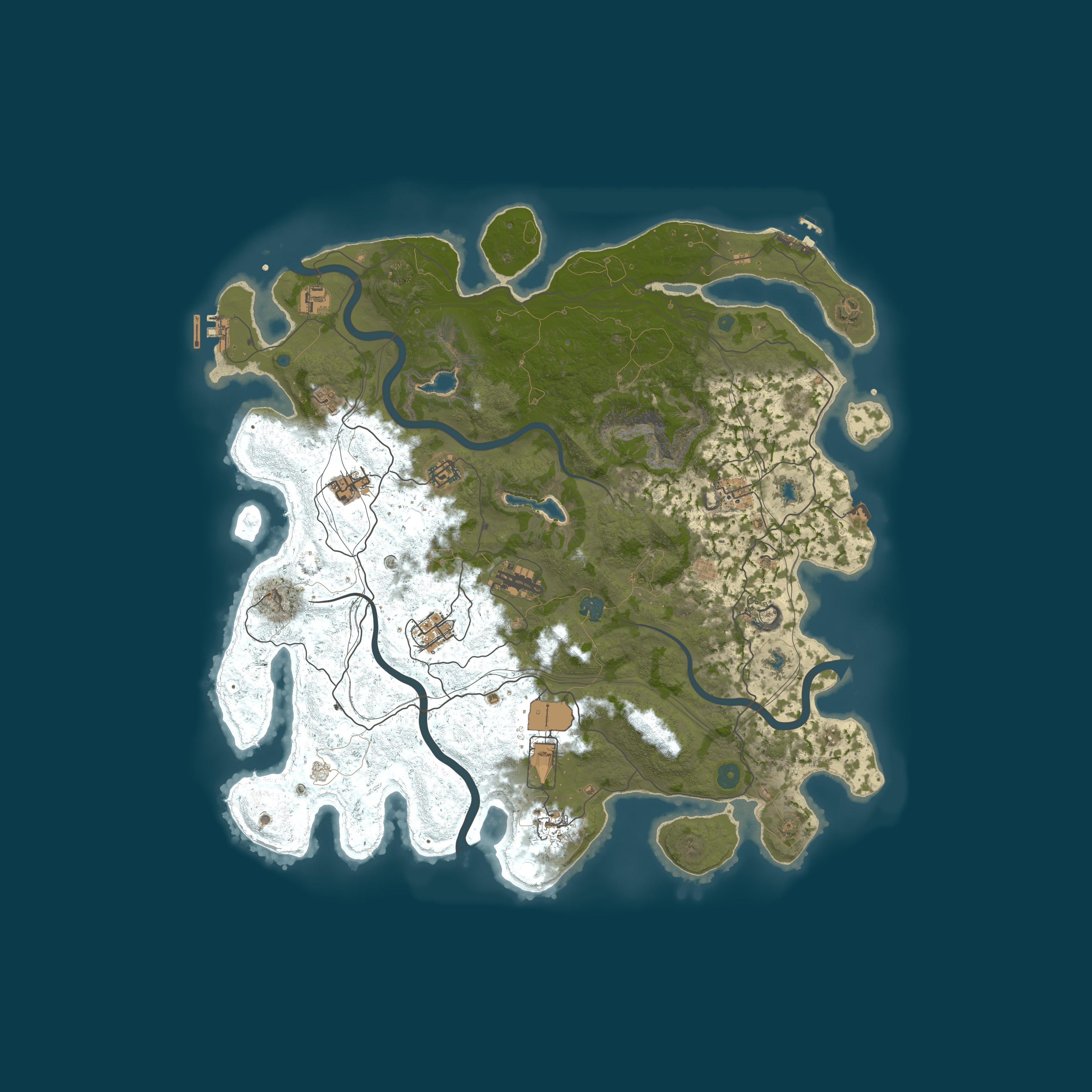 Procedural Map, size 4500, seed 689178124