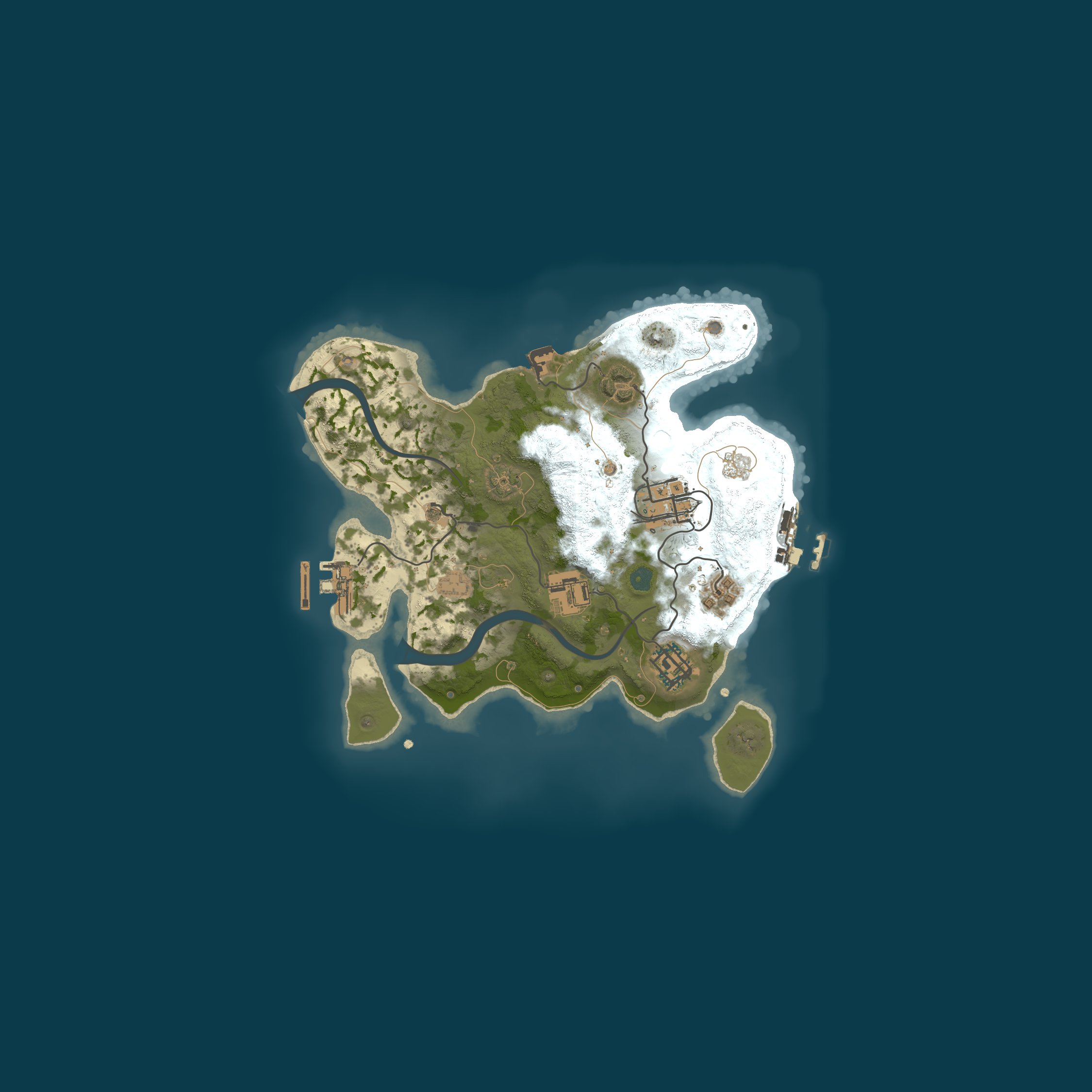 Procedural Map, size 2500, seed 1073507398