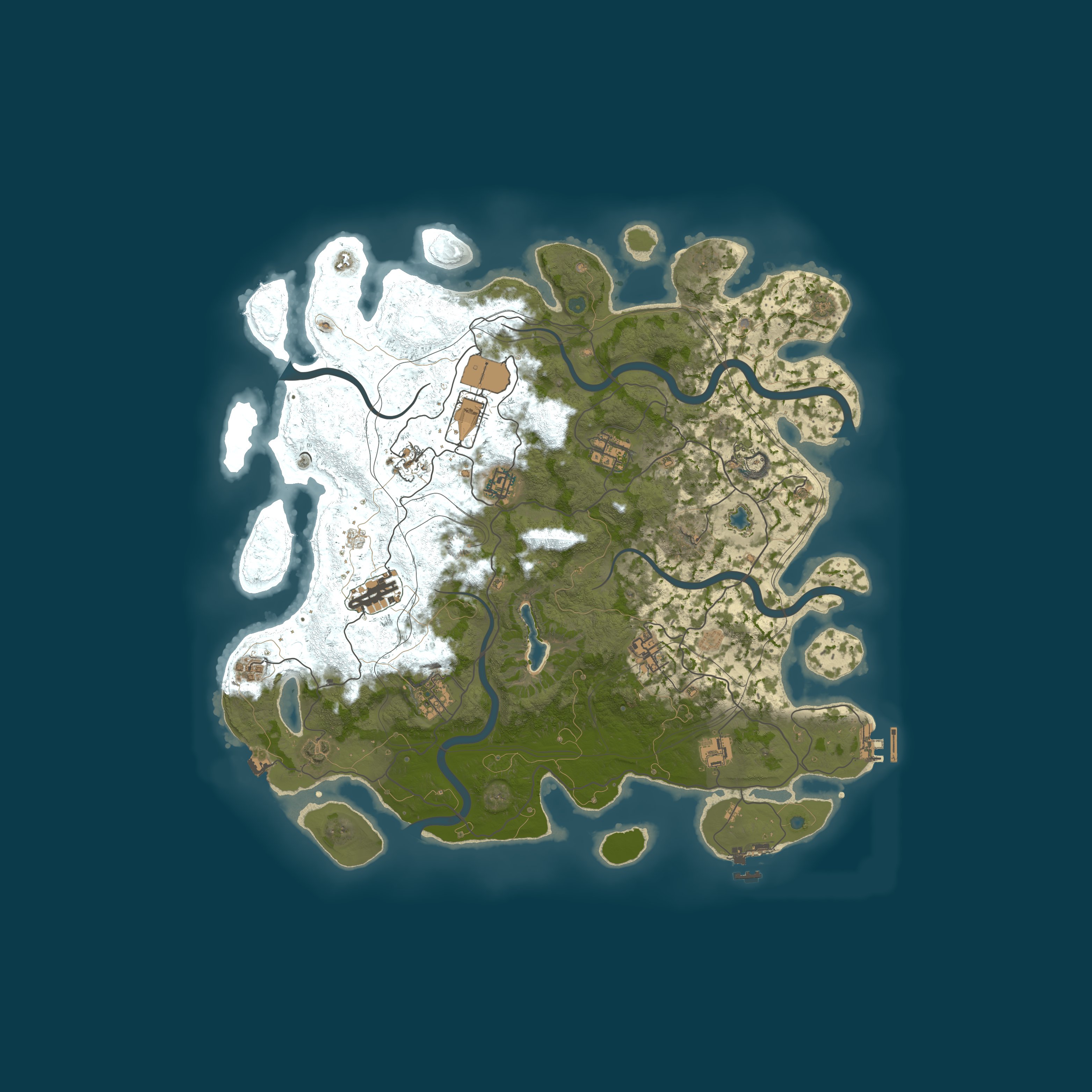 GB Rust | 3x | Solo/Duo | JUST WIPED - 11 OCT — Mapa procedural 4250, seed 784495