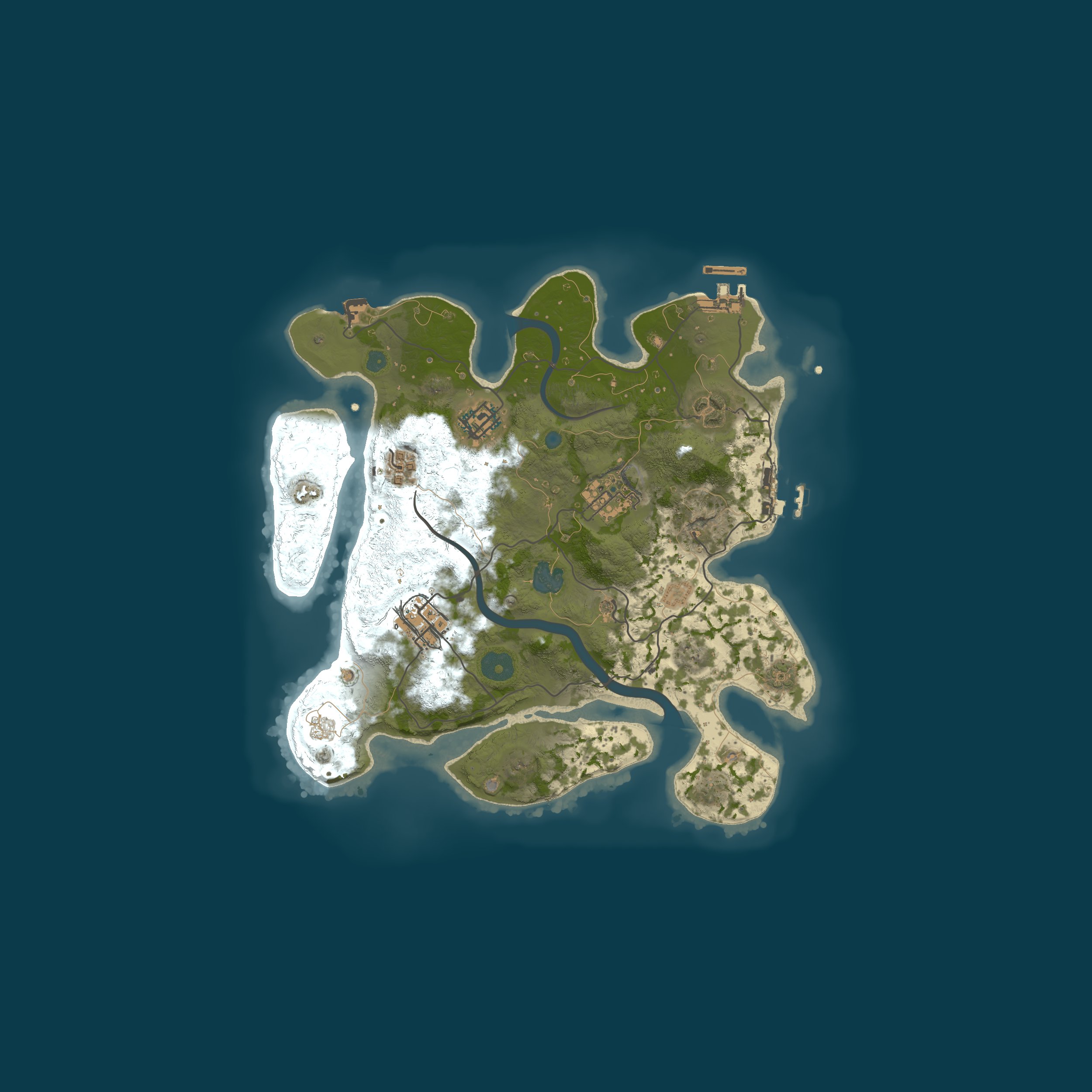Procedural Map, size 3000, seed 1814480792