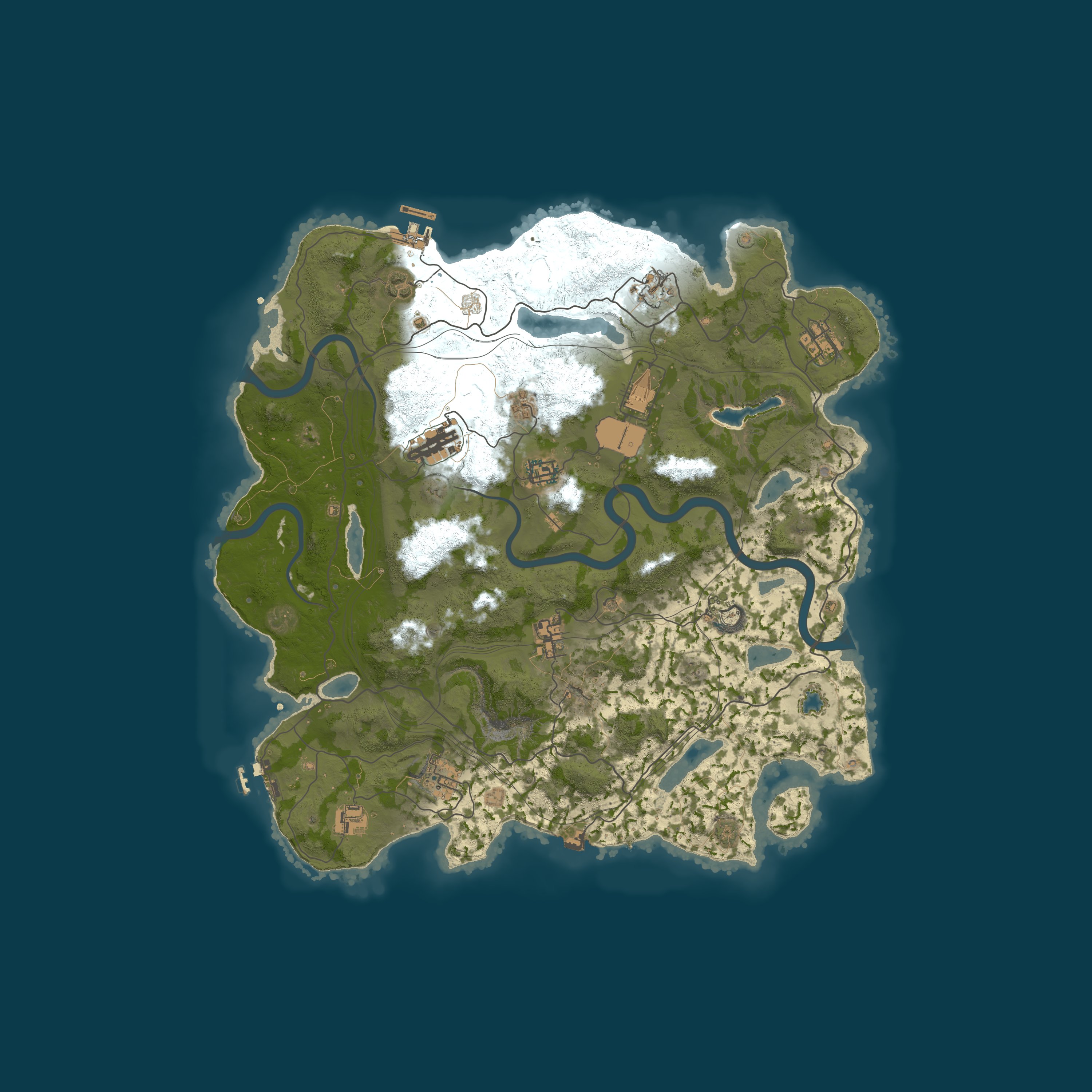Rusticated Generated Maps, size 4000, seed 27115376