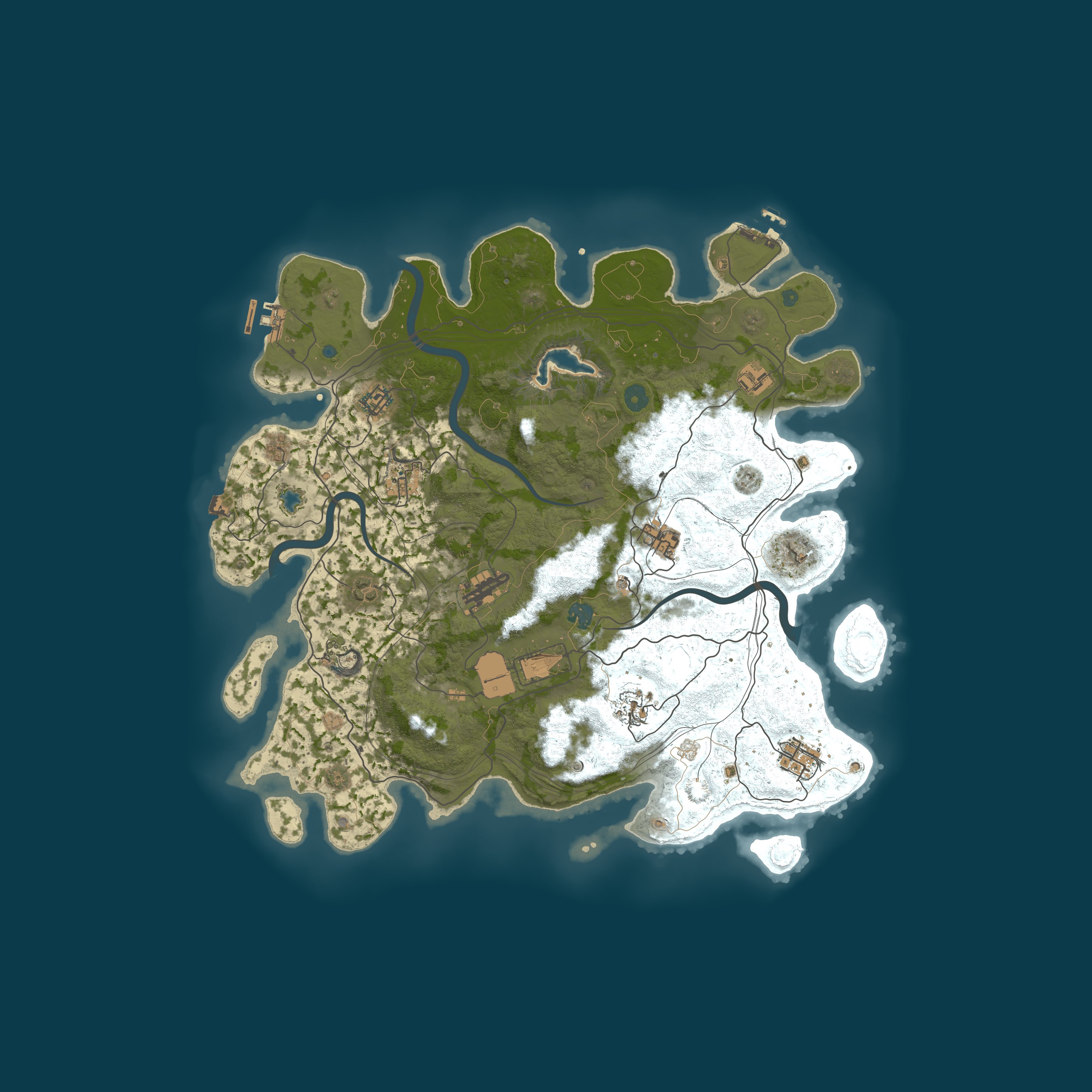Procedural Map, size 4250, seed 1289664604