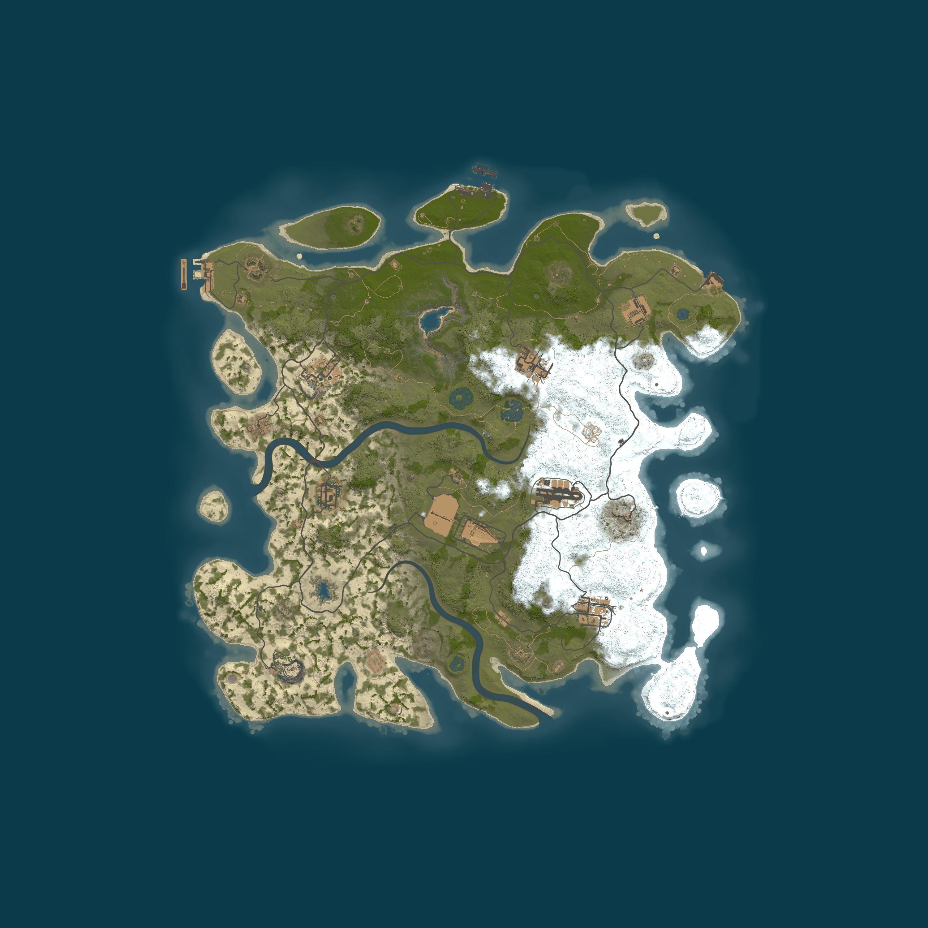 RustySilverServer — Peta prosedural 4000, seed 20870