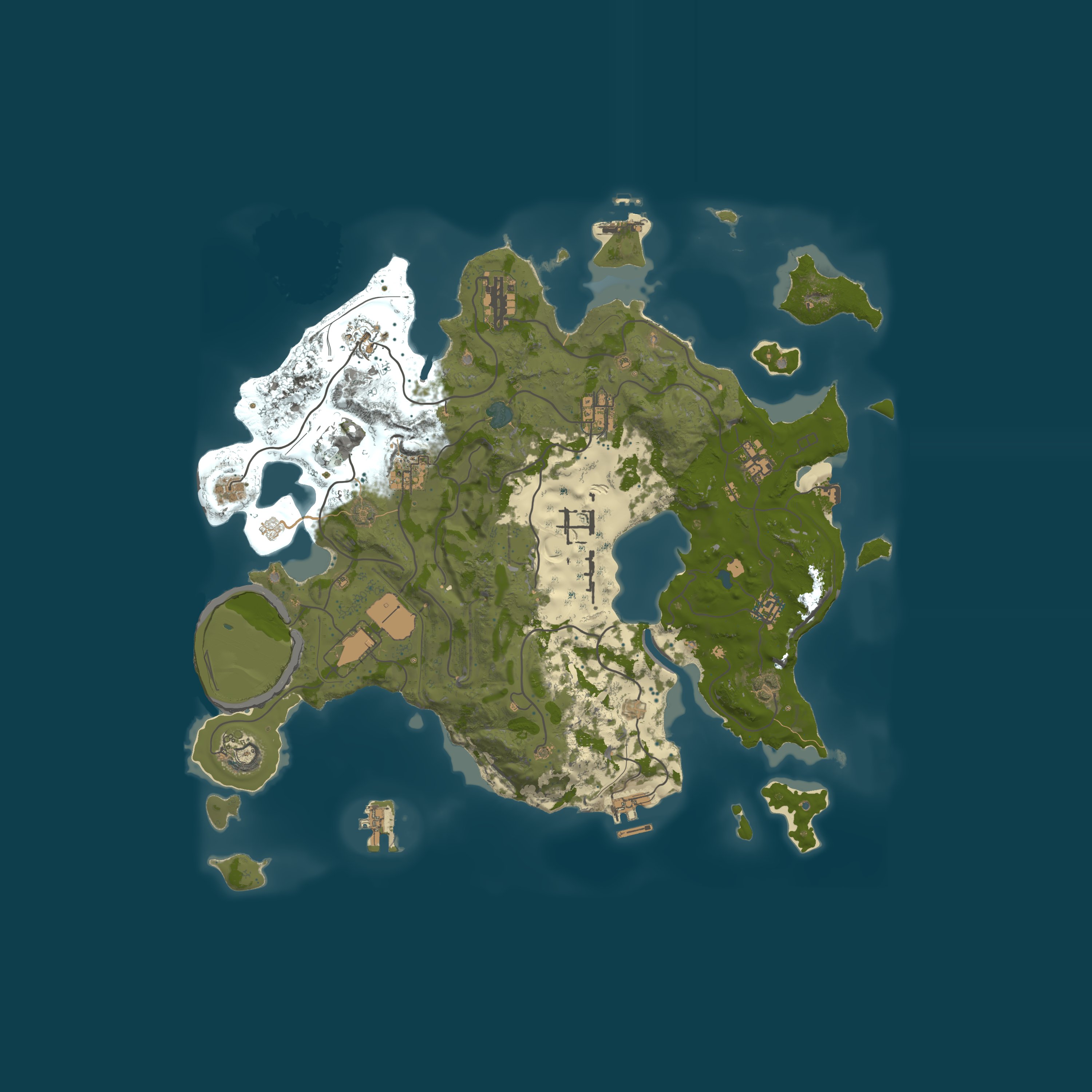 Custom Map, size 4000, seed 1337