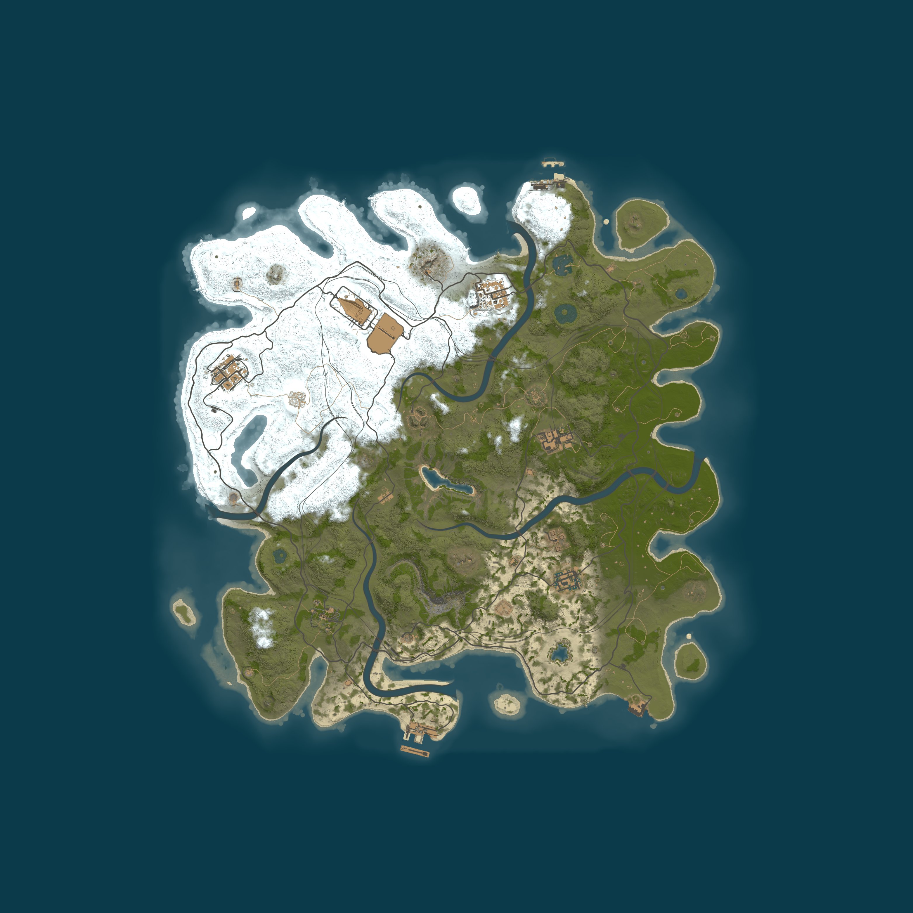 Map for Wayfarer Rails RUST [PVE] X2 /KIT/TP/TRADE