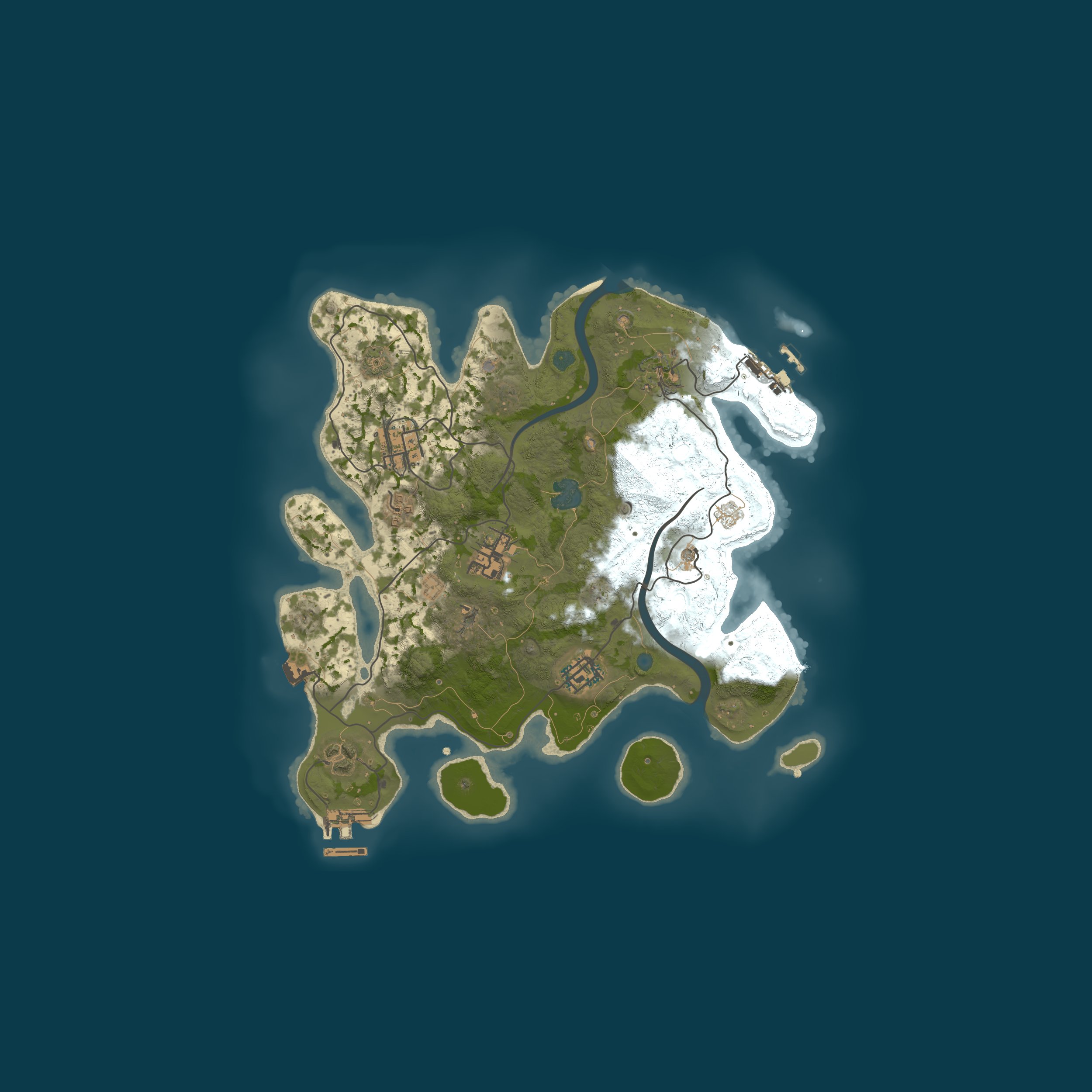 Procedural Map, size 3000, seed 77222