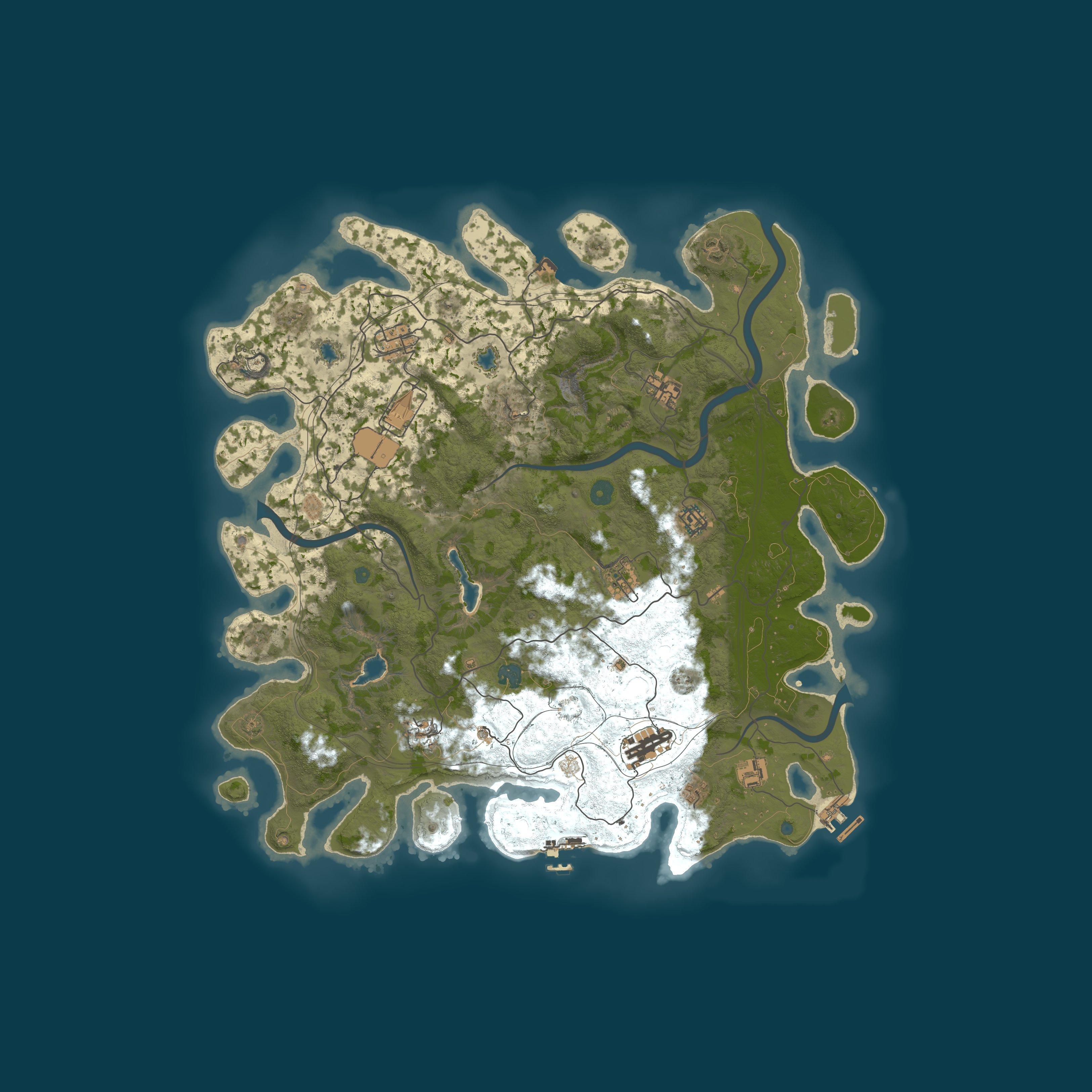 Map for OnlyRustaFied |PVE|X0.5|EVENT|NPC+|Bosses|XP|RP|NOkill|