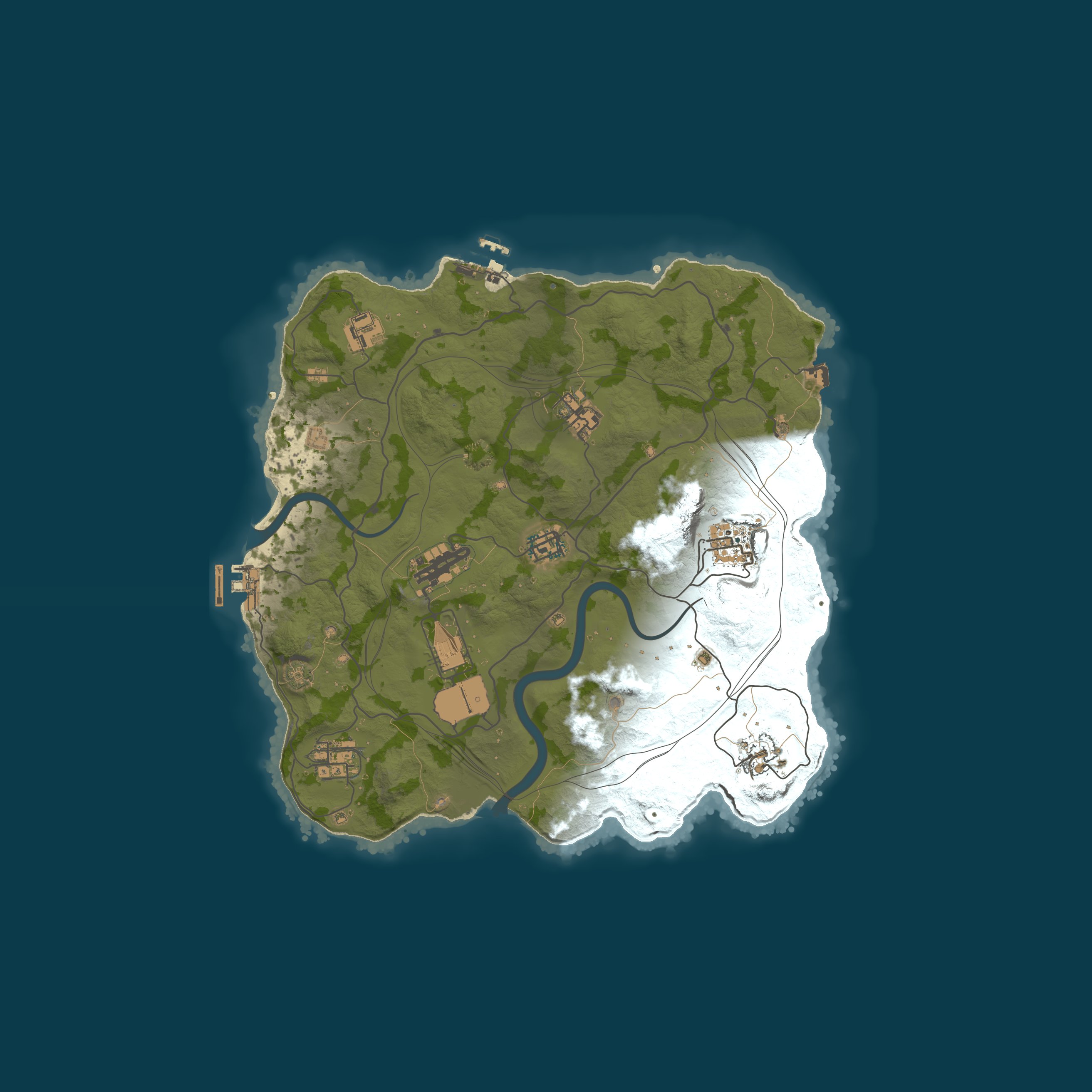Custom Map, size 3250, seed 1693537990