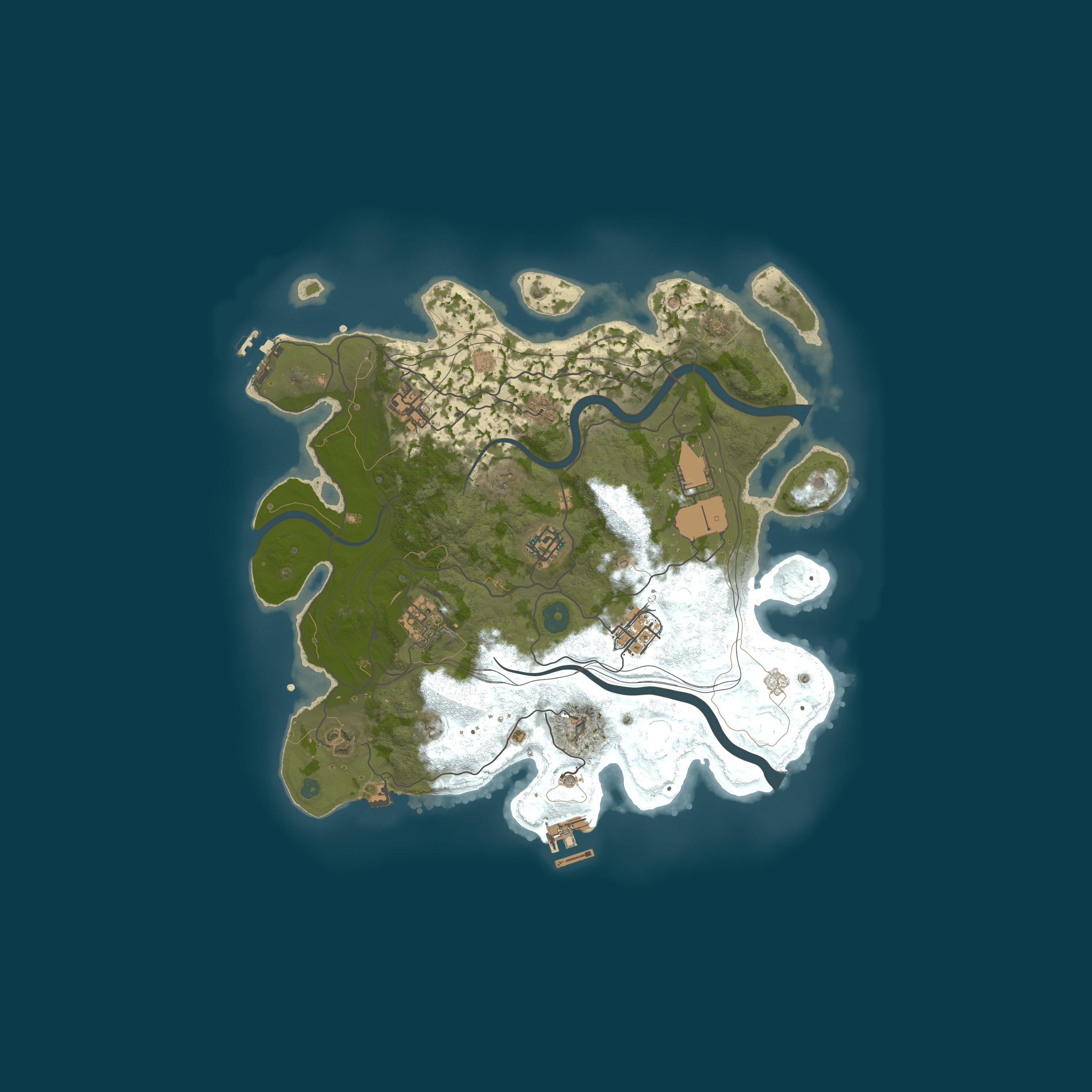 Map for DUO LAND 2X ( Solo Duo ) Max2 