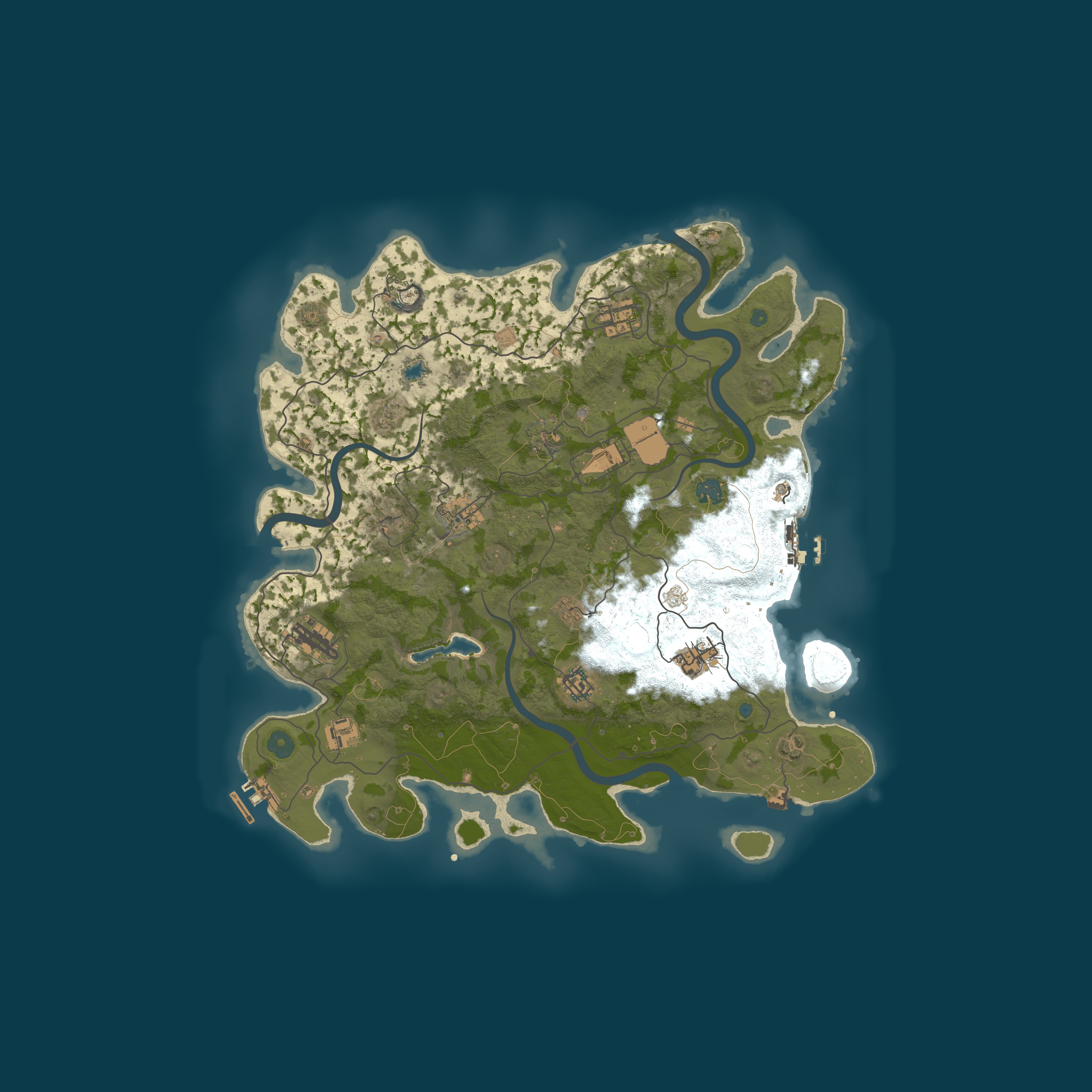 Procedural Map, size 4000, seed 764099518