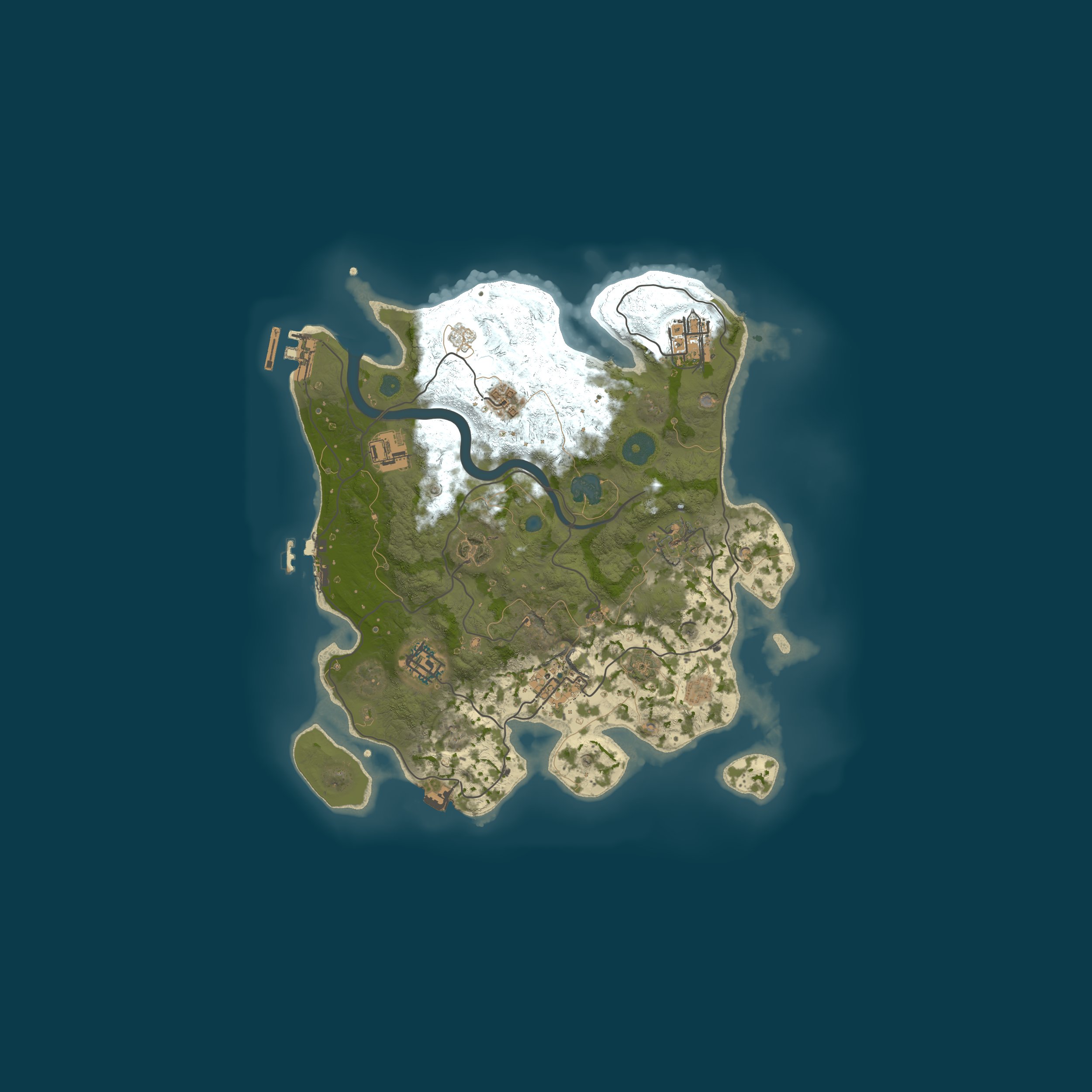Procedural Map, size 3000, seed 27416