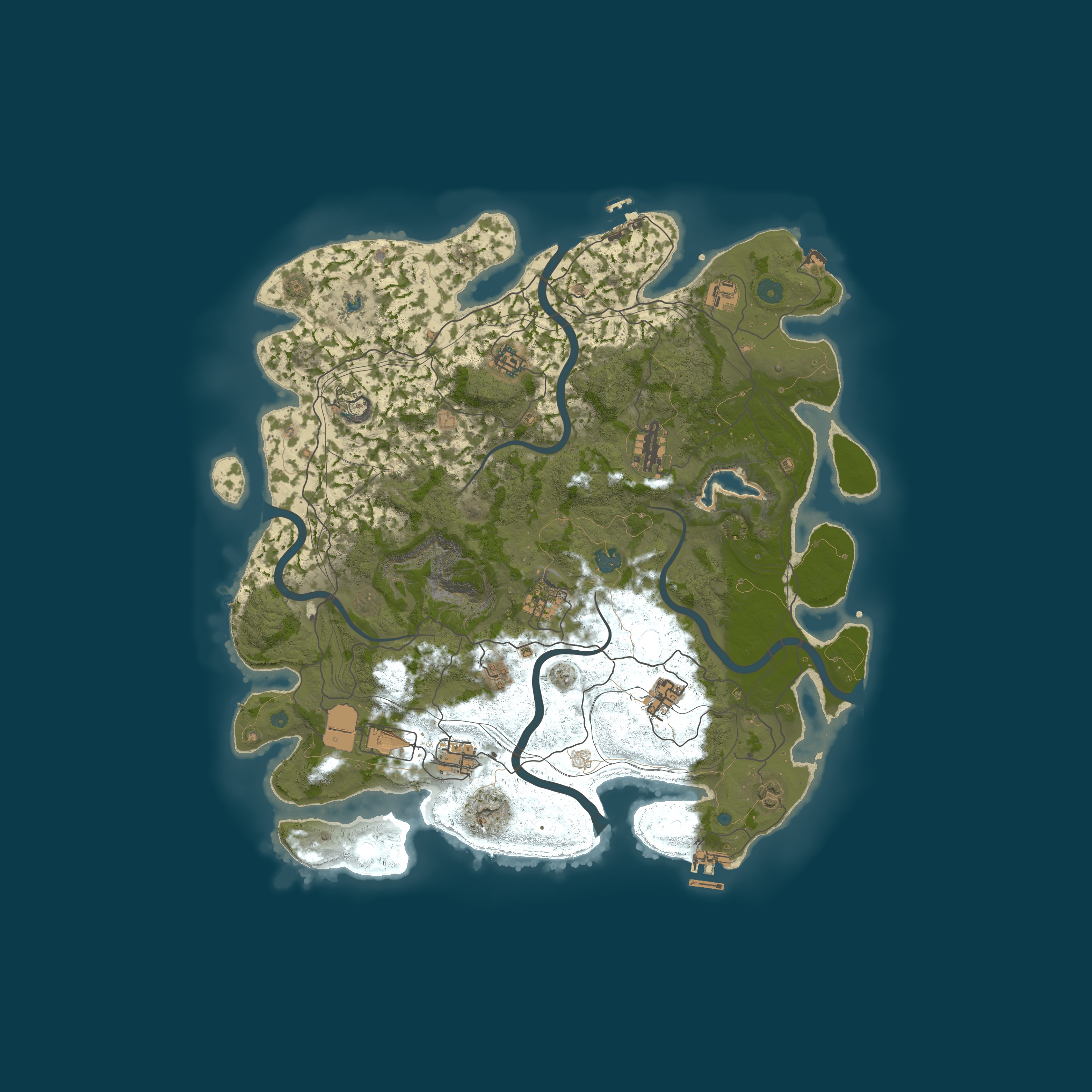 Map for Lone Pine Cone Premium Vanilla Rust