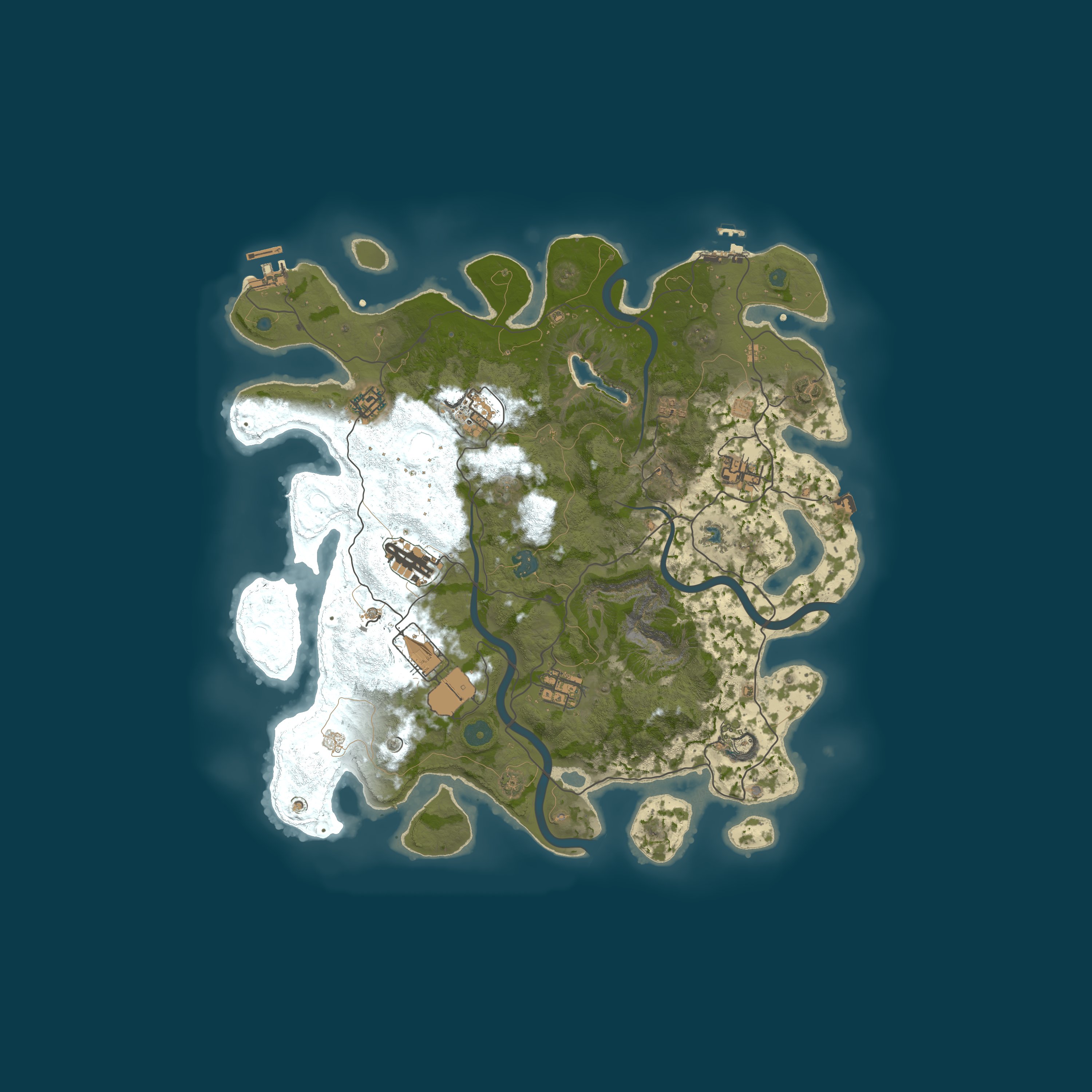 Map for LazyRust #1 | X3 | Max 5 | Procedural [RU]