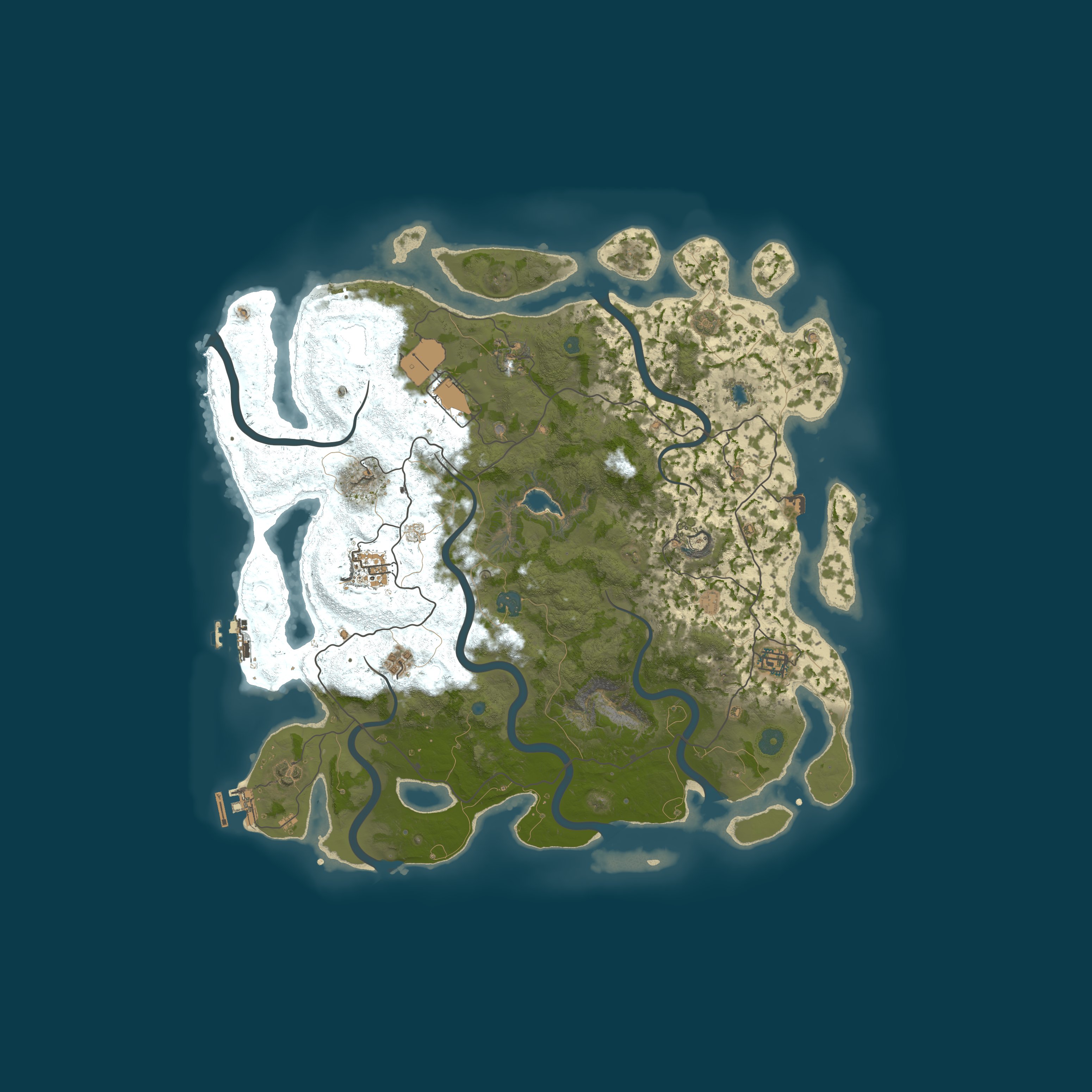 Map for **SMURFS SERVER, 4X PVE, BIWEEK WIPES**