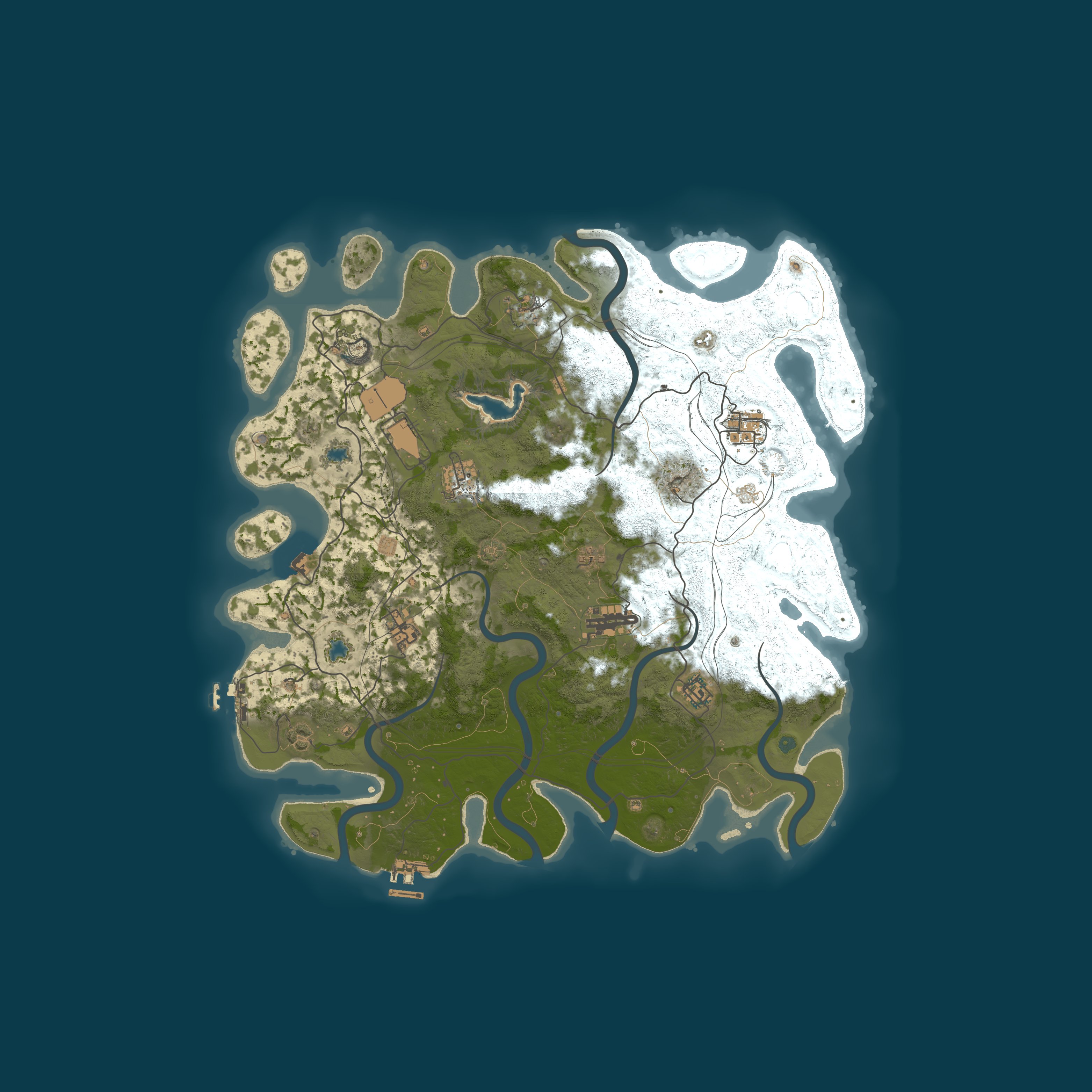 Map for Aqua Rust | Vanilla Bi-Weekly | No BP Wipes | 50% Upkeep