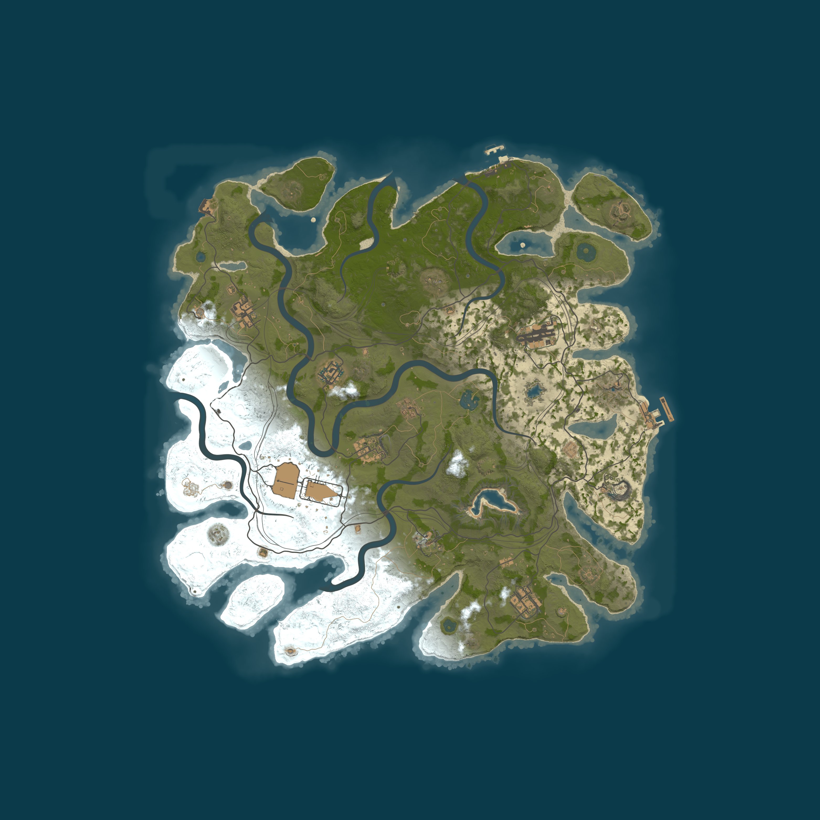 Map for КЛАССИКА x2 | GGRust #1 | Для нoвичкoв 2x