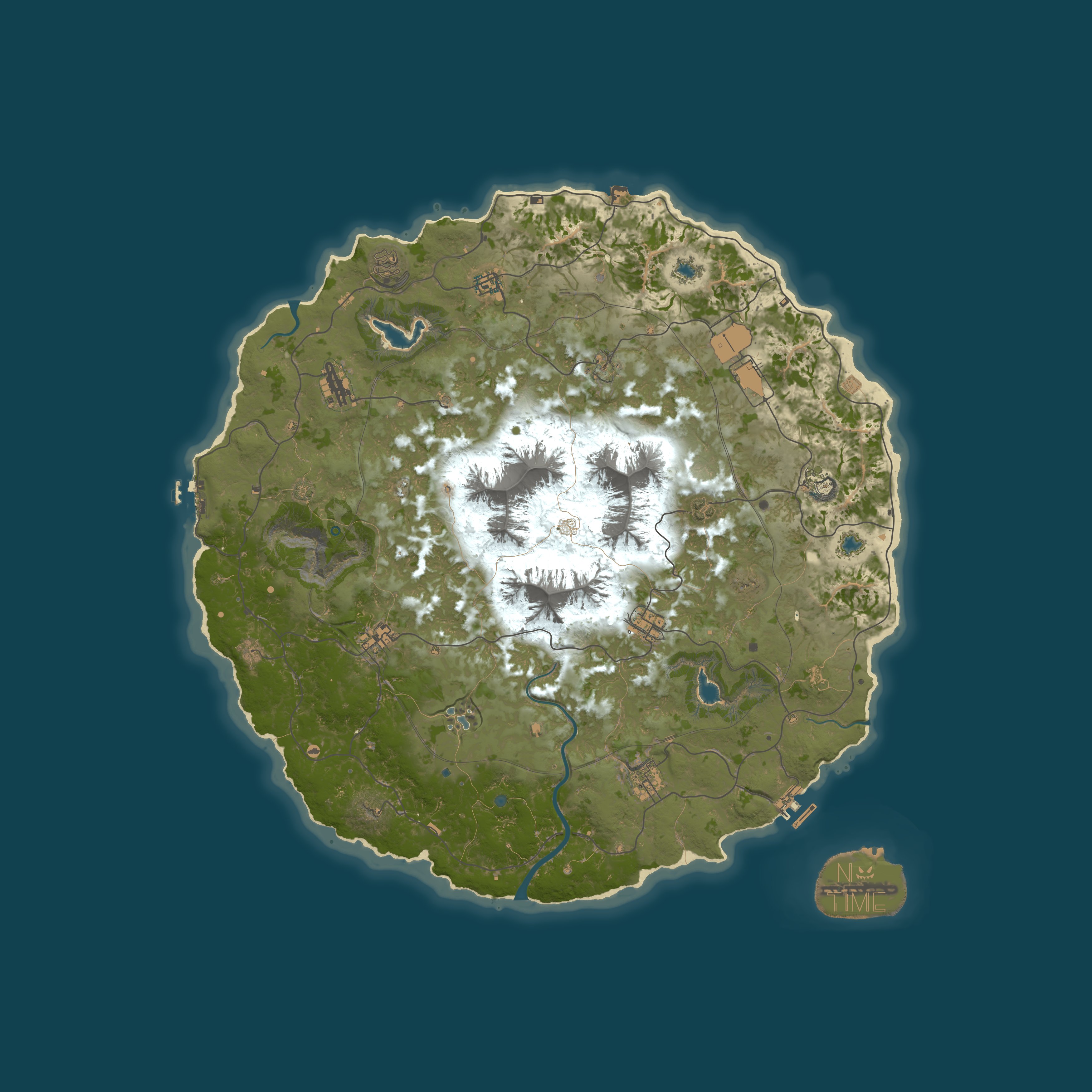 Map for NoTime US PvE 5x Custom [Events|SkillTree|Skins|RaidBases]