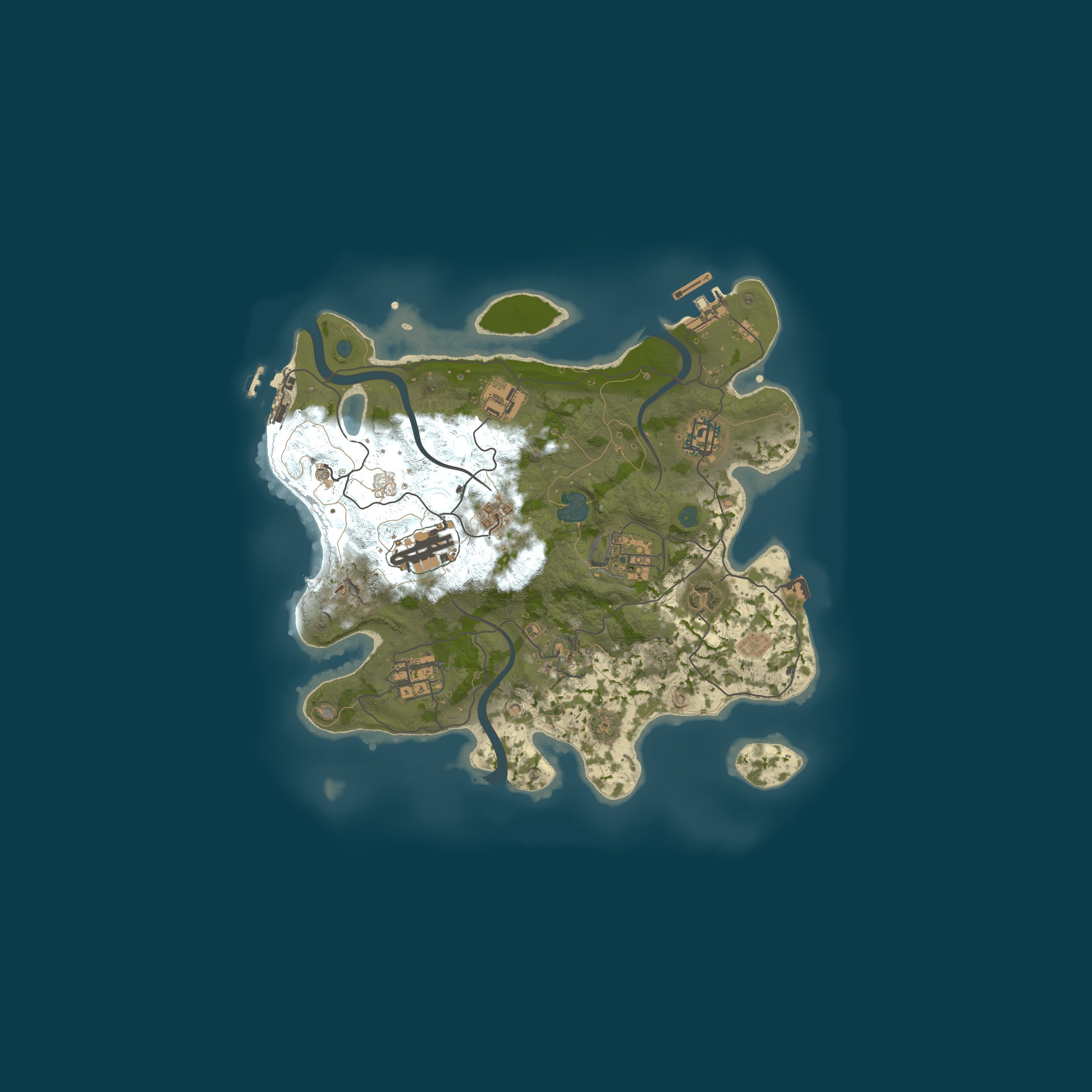 Procedural Map, size 3000, seed 43254399