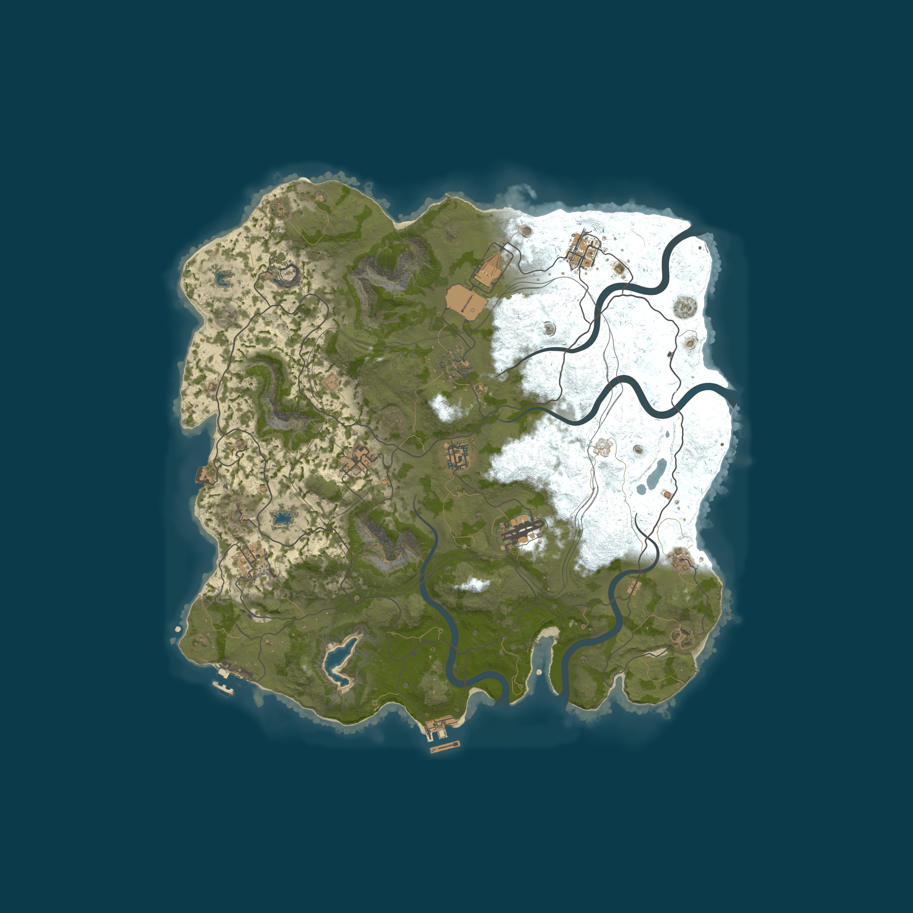 Map for Reddit.com/r/PlayRust - US Low Pop
