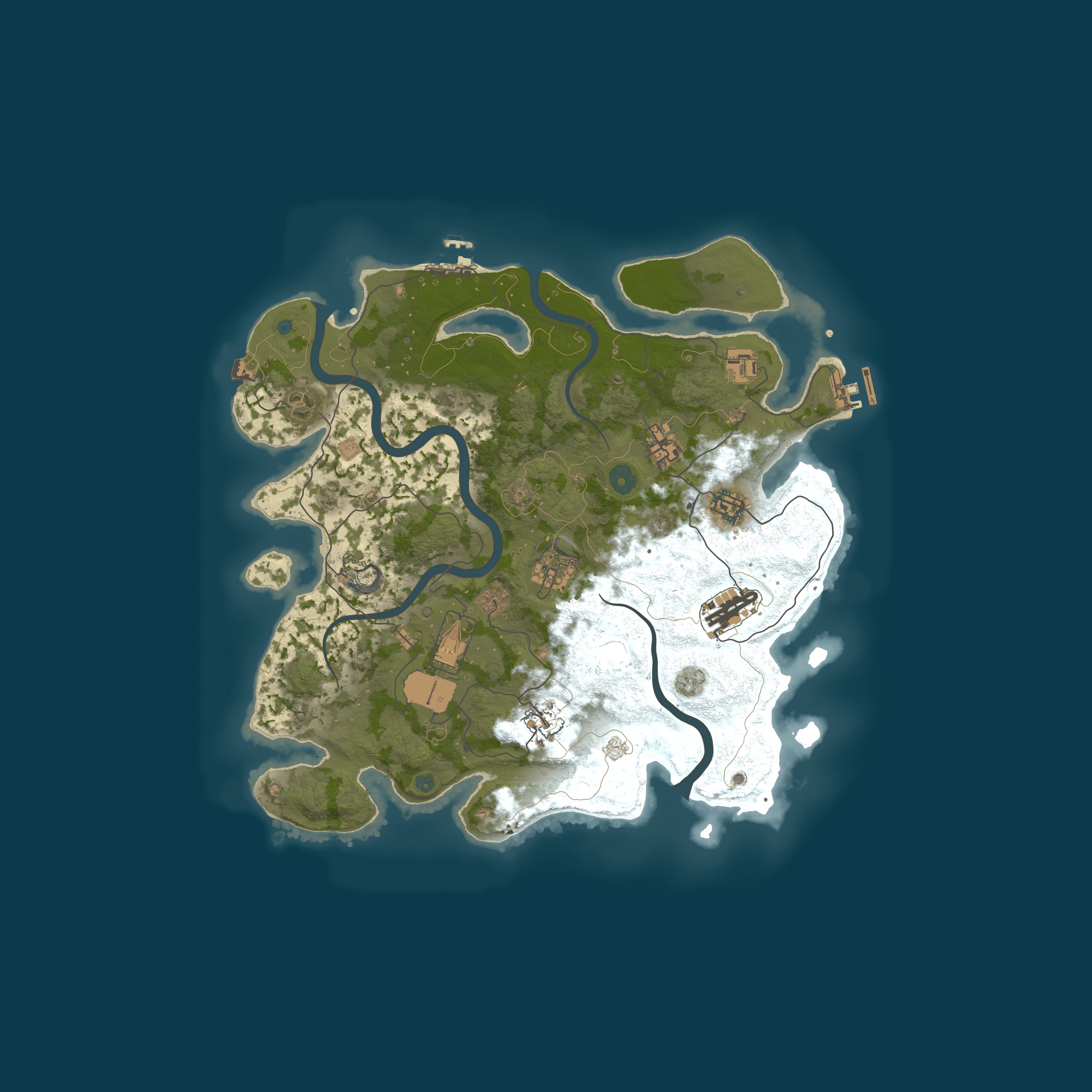 Map for RUSTIGY PVE - Night Zombies | Skill Tree | Events