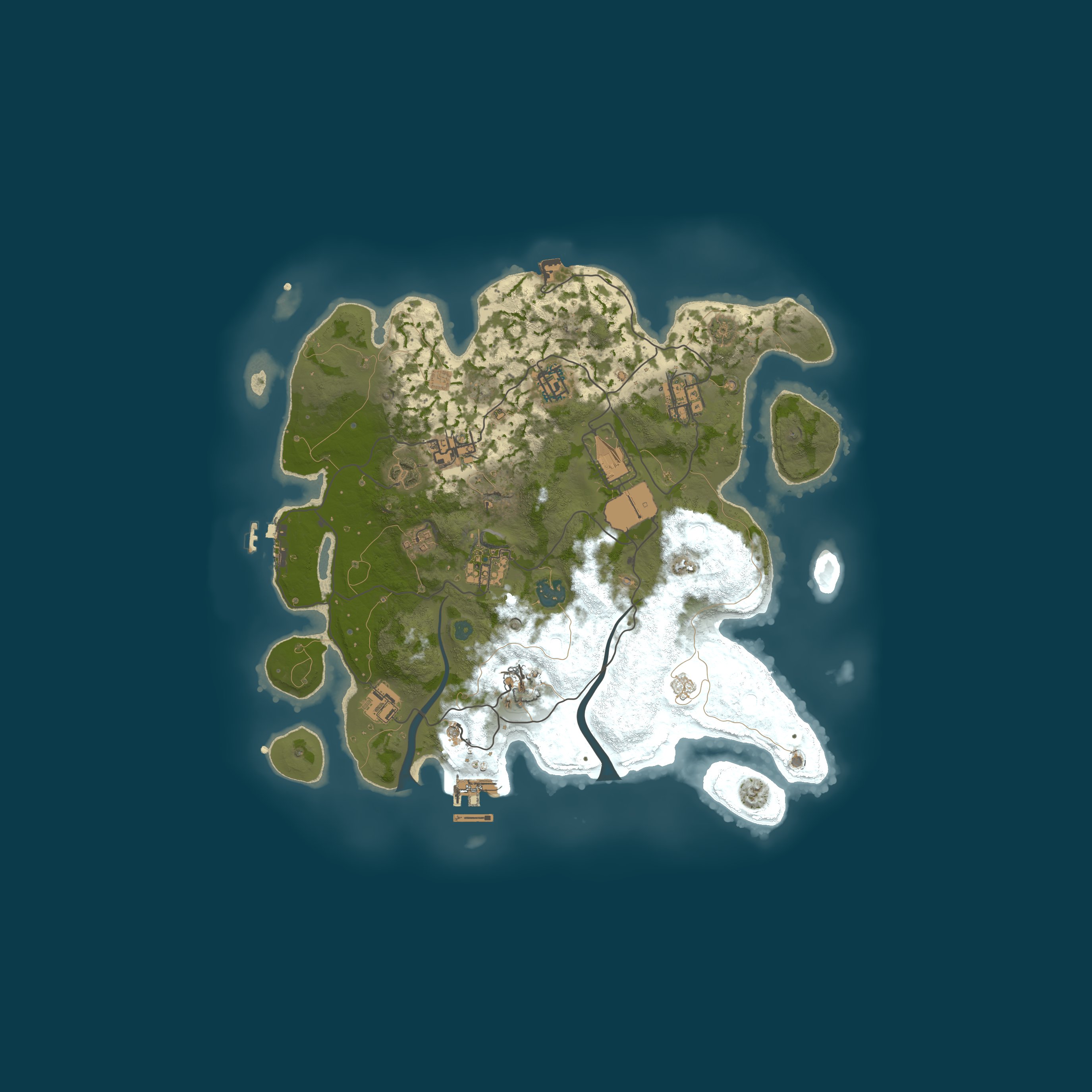 Procedural Map, size 3500, seed 50159