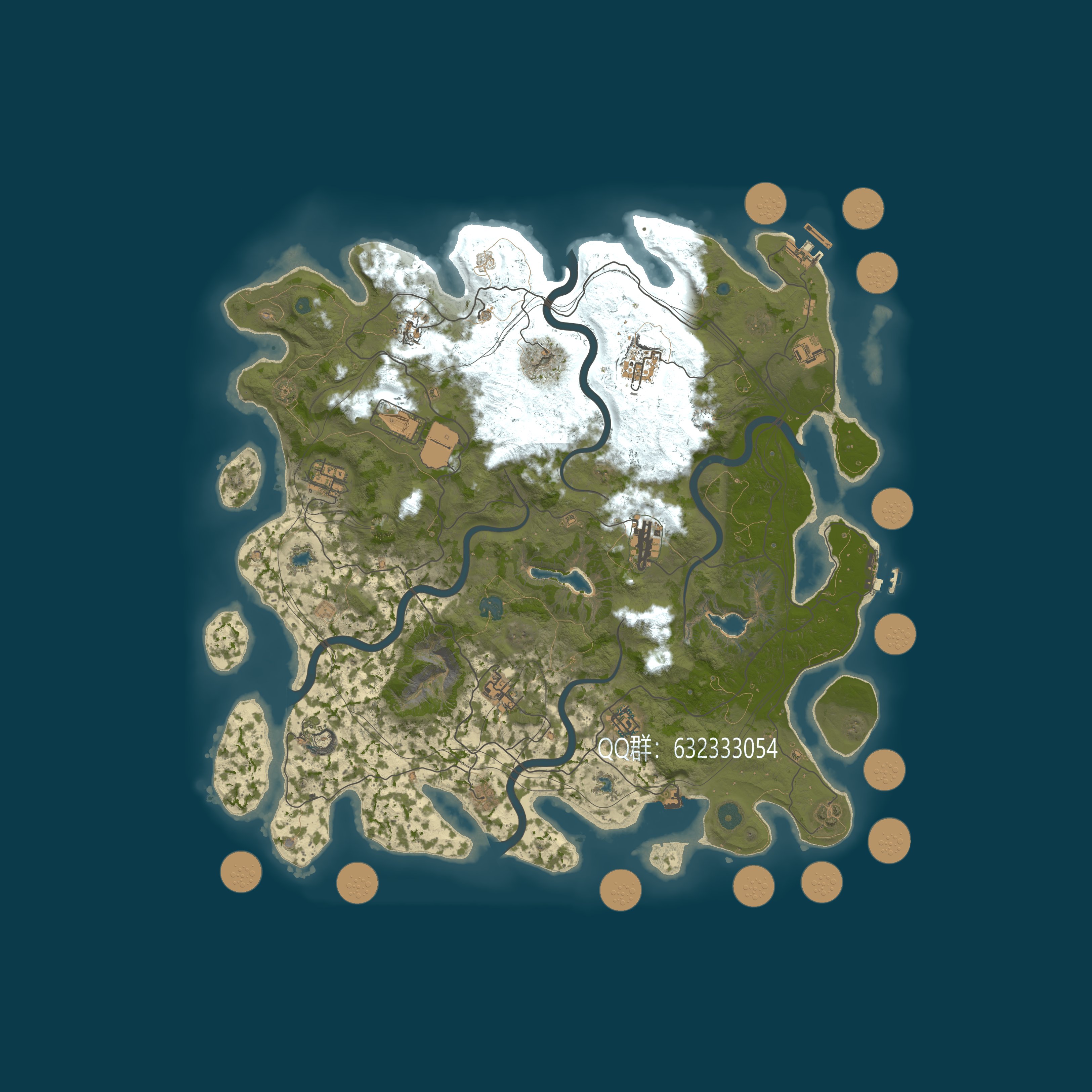 Map for 【前女友】PVE/10倍废/死亡不掉/养老/礼包/玩法