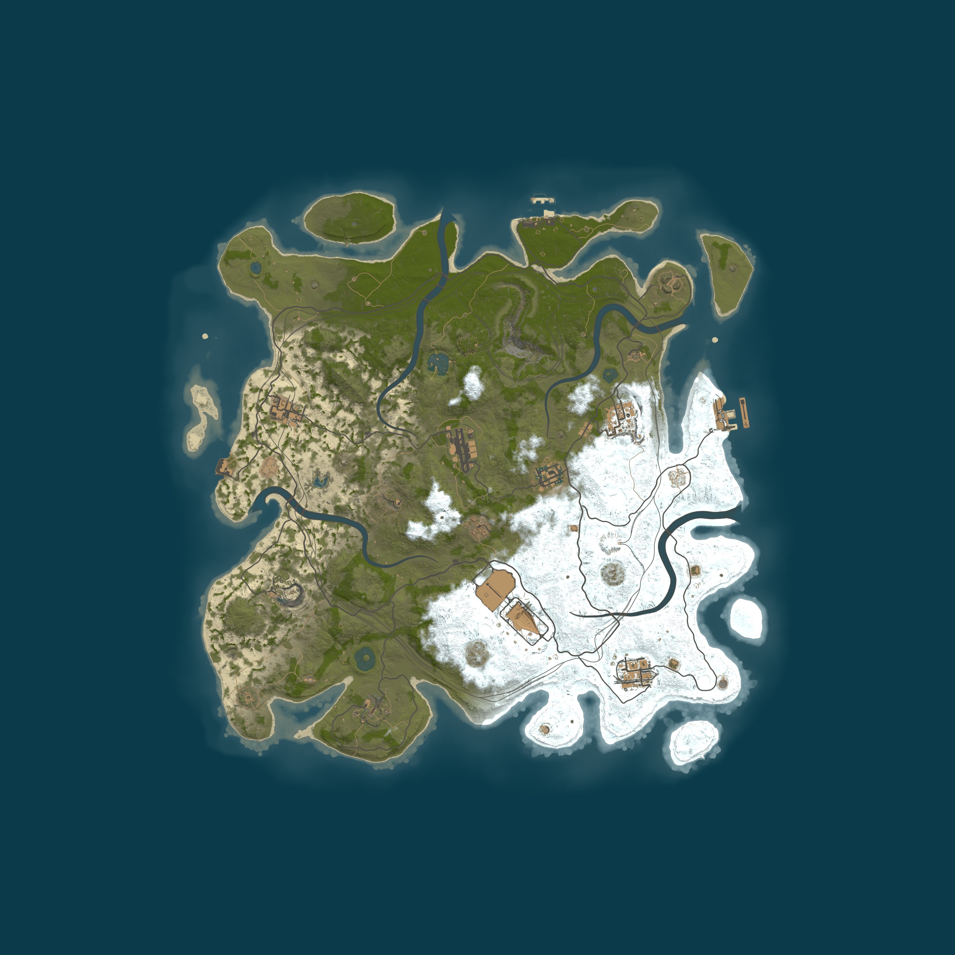 Map for West Coast RUST 2x No Decay | Wiped 6/4