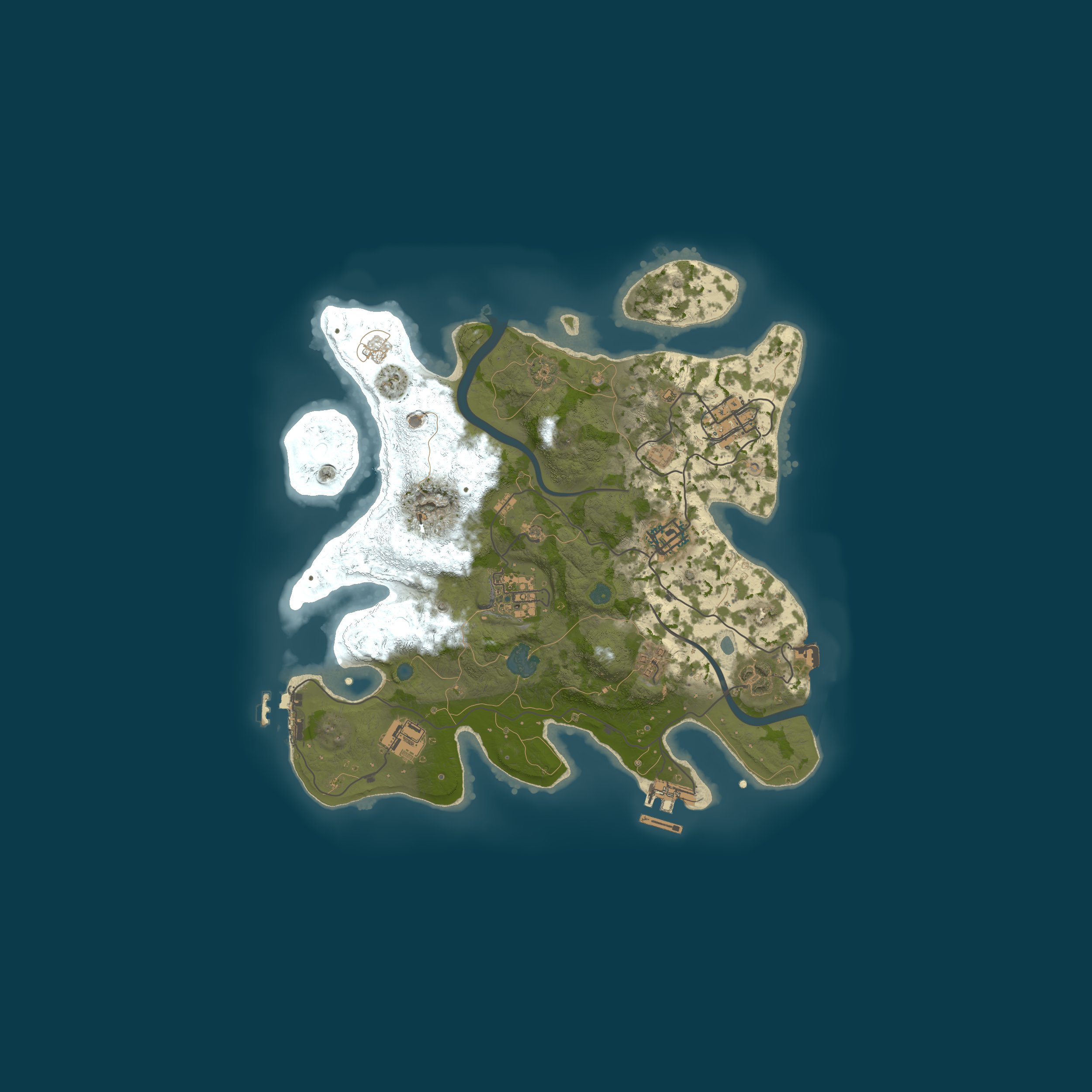 Procedural Map, size 3000, seed 591880952