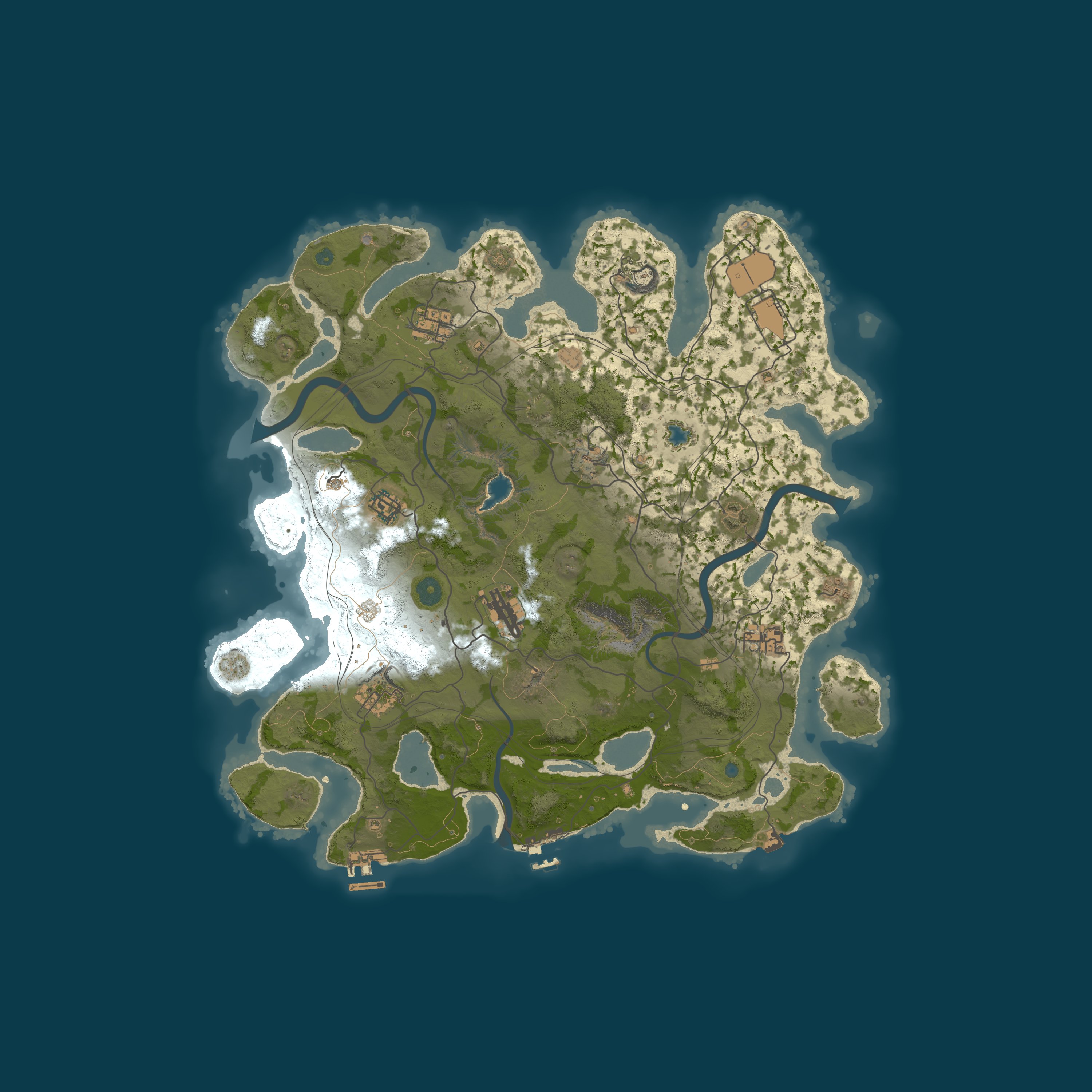 Map for Cold Iron Rust |PvE|Convoy|Zombies|SkillTree|Purge|RaidBases|