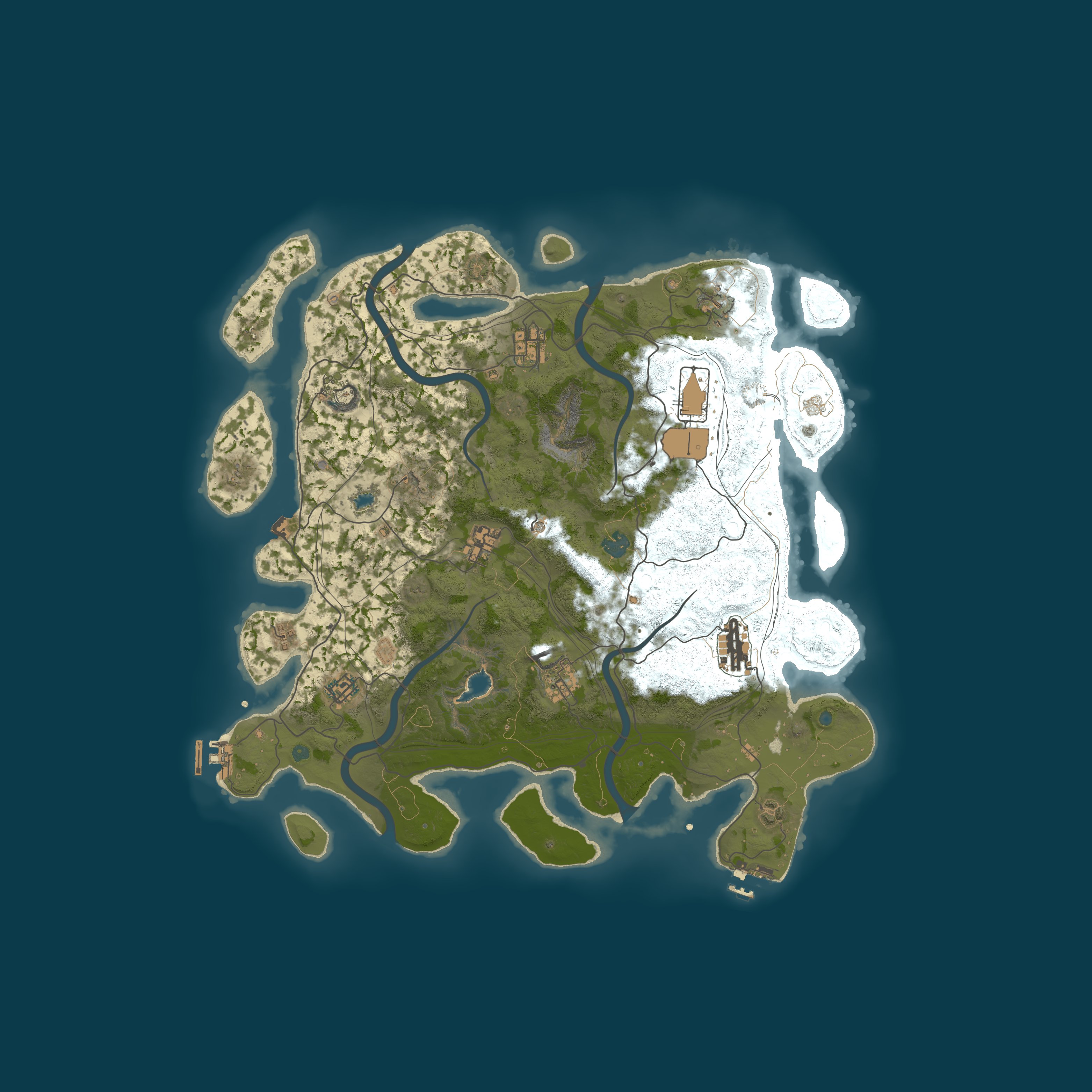 Map for RustMode PvE | 3/20 | No Tech Tree | Skill Tree | Raidable Base