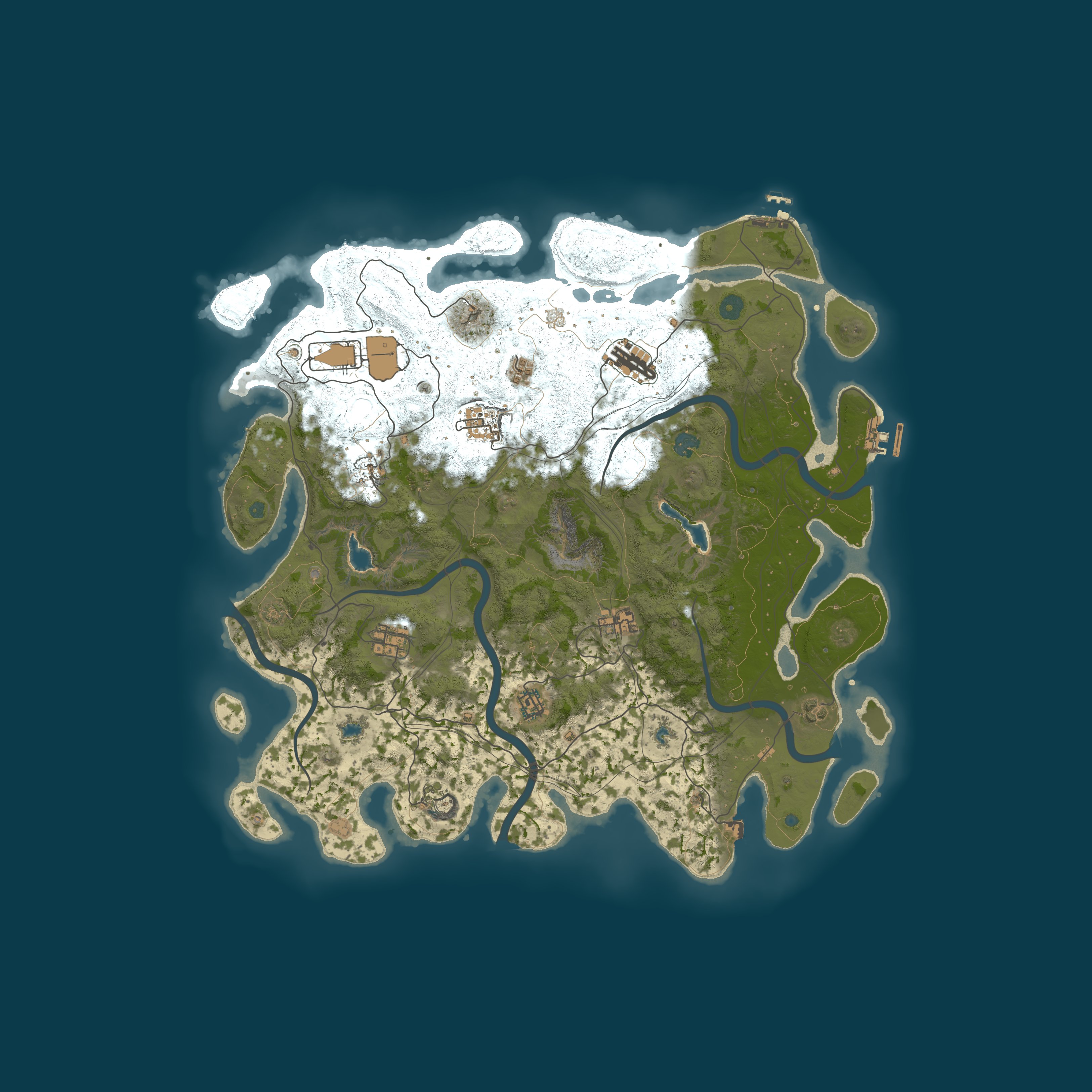 Map for Rust39 - No Offline Raiding | Noob Friendly