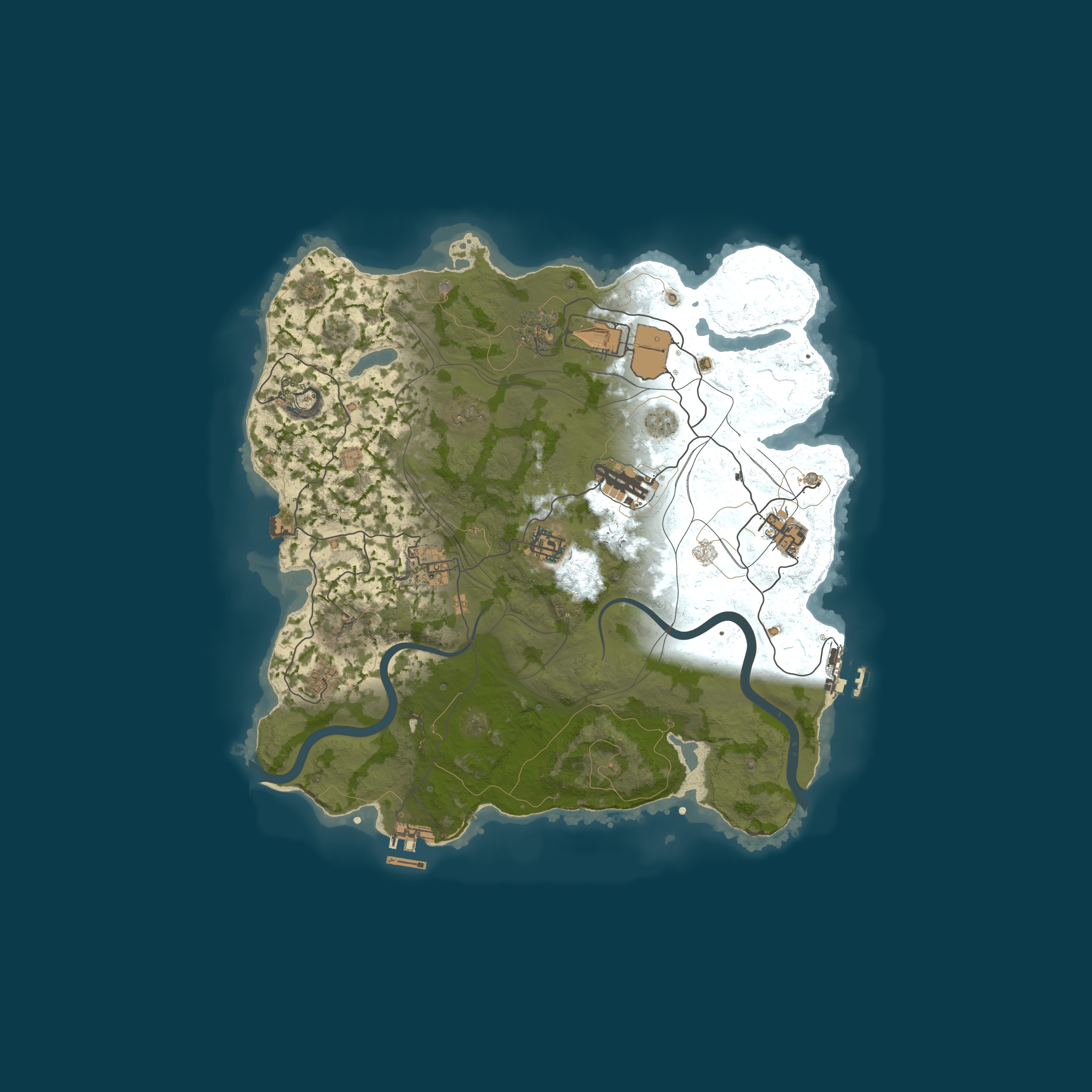 Map for AceRust.com 2x Solo/Duo | 50% Upkeep | Shared BPs