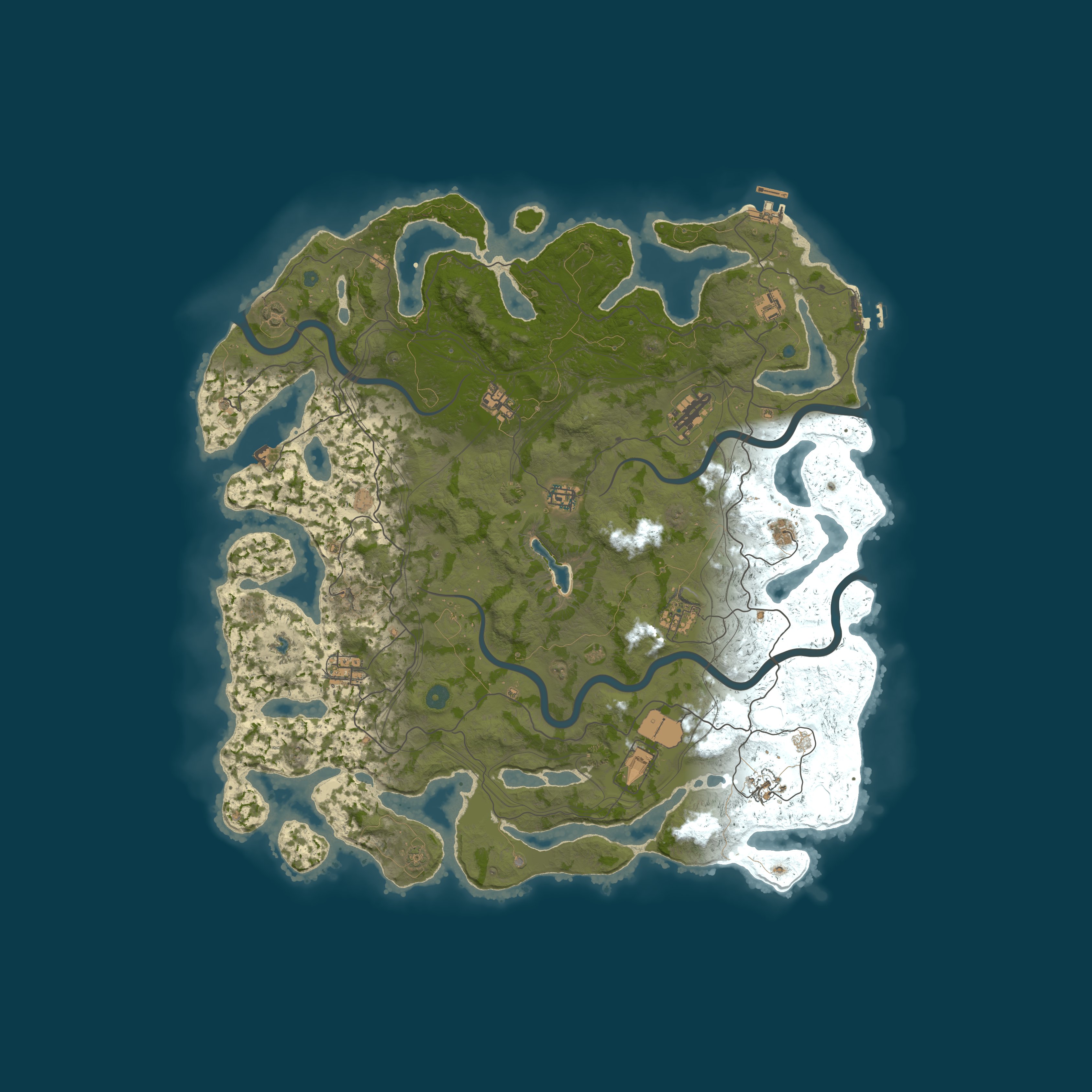 Map for HNC Rust 10000x PvE