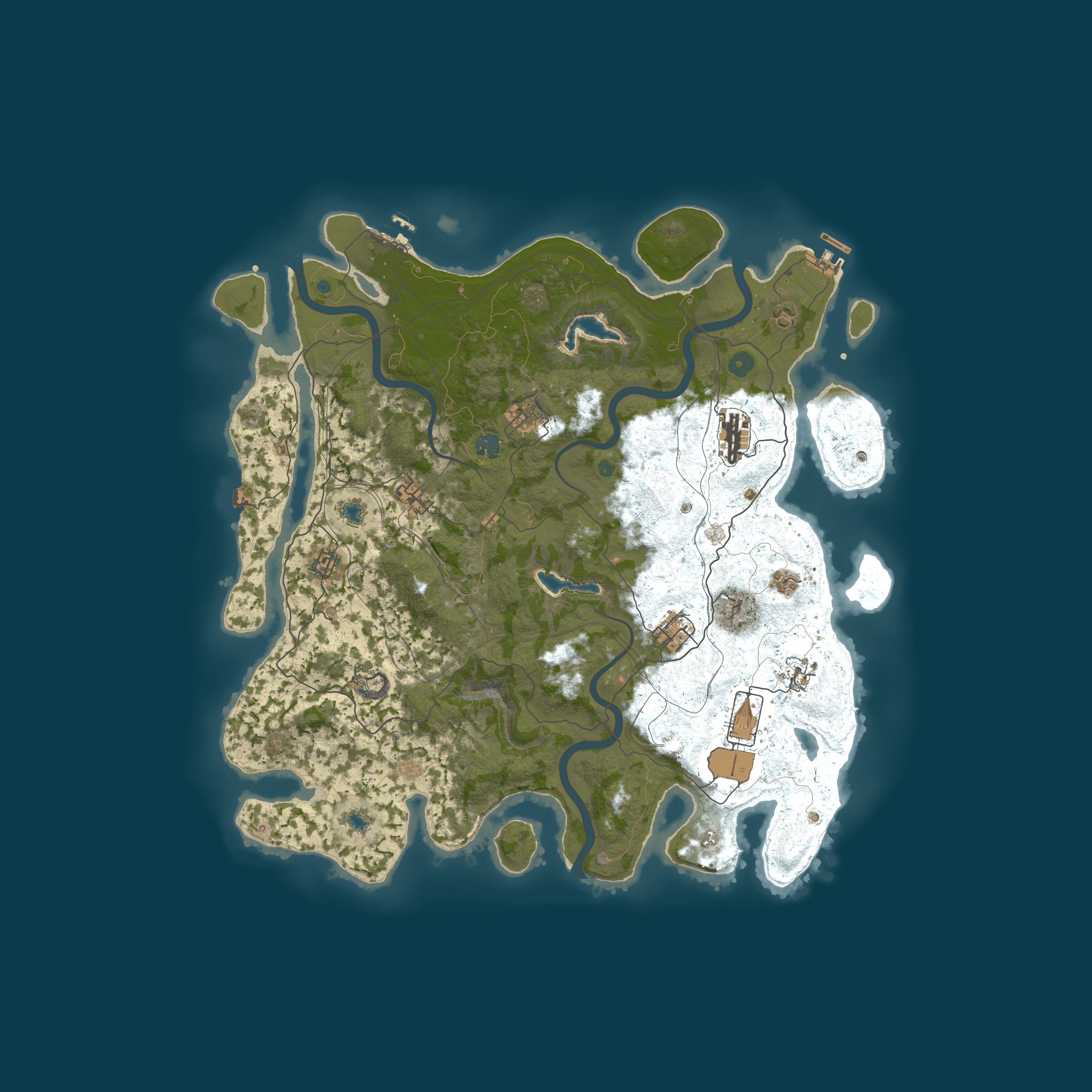 Map for DEMENTED RUST | VANILLA | PVE HRDCORE | 2X | EVENTS