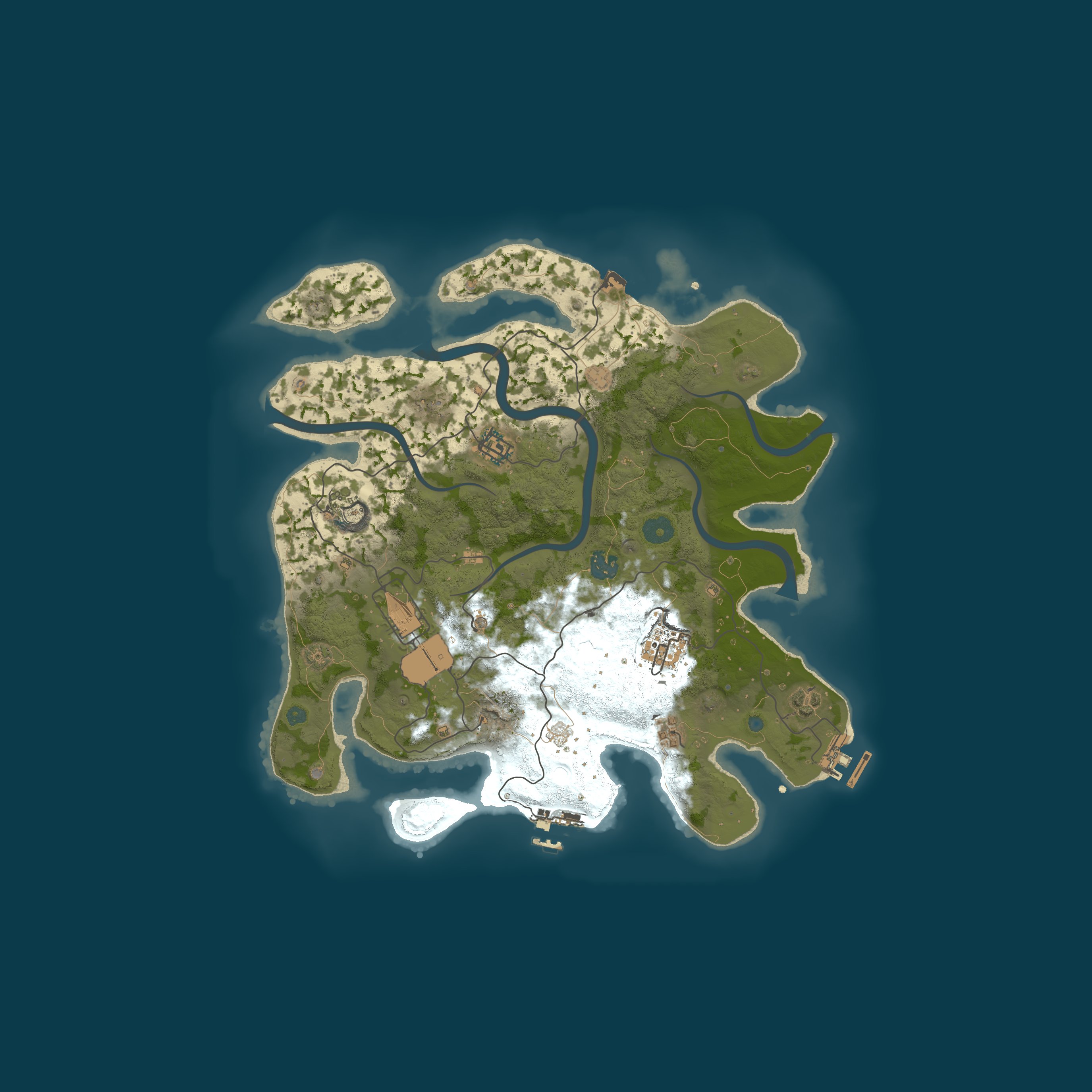 Map for [EU] RUST - Vanilla PVP [NO RULEZ] - Powered by SirServALot.dk