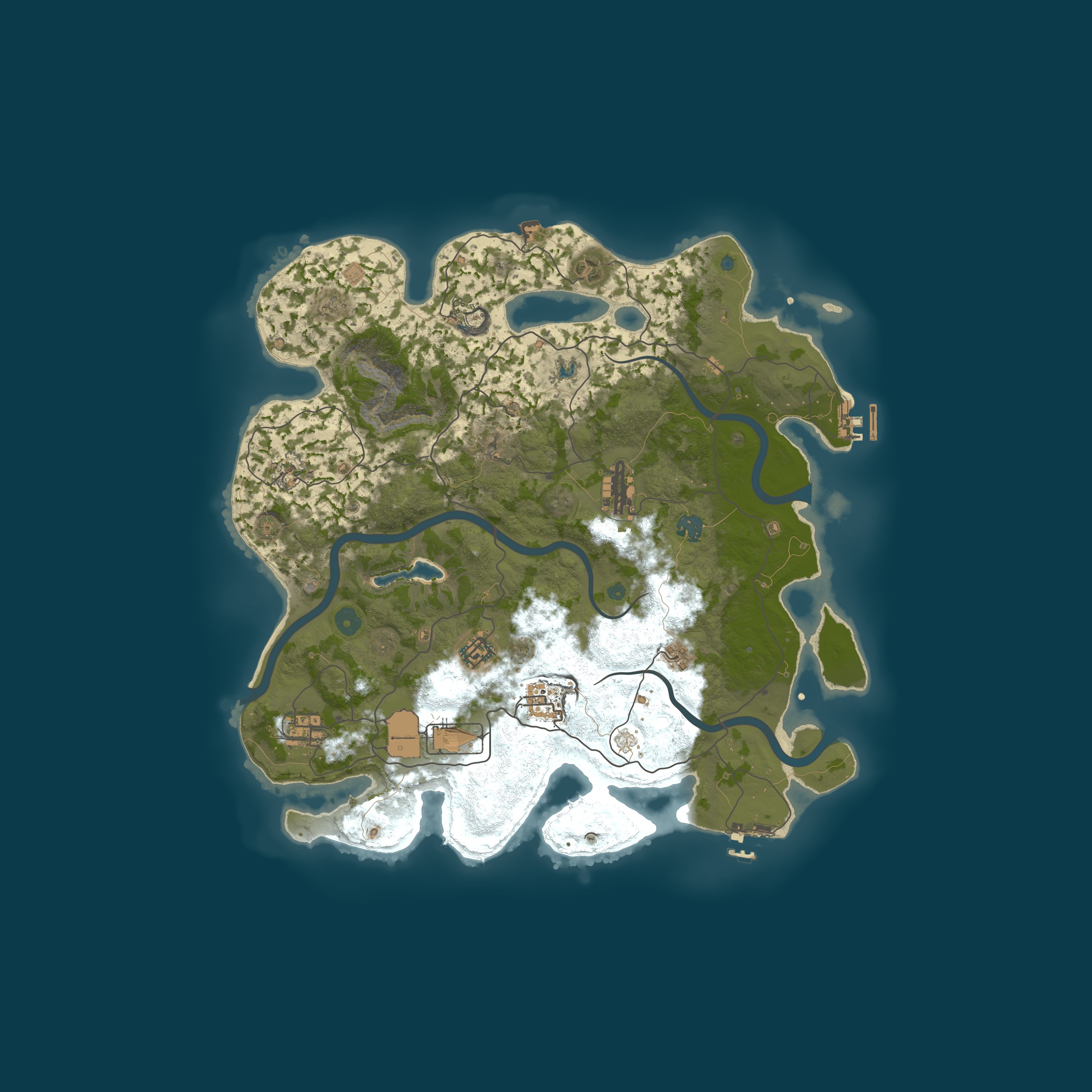 Map for ASIA｜TW｜JP｜KR｜PVP｜QQ RUST-SEA Main