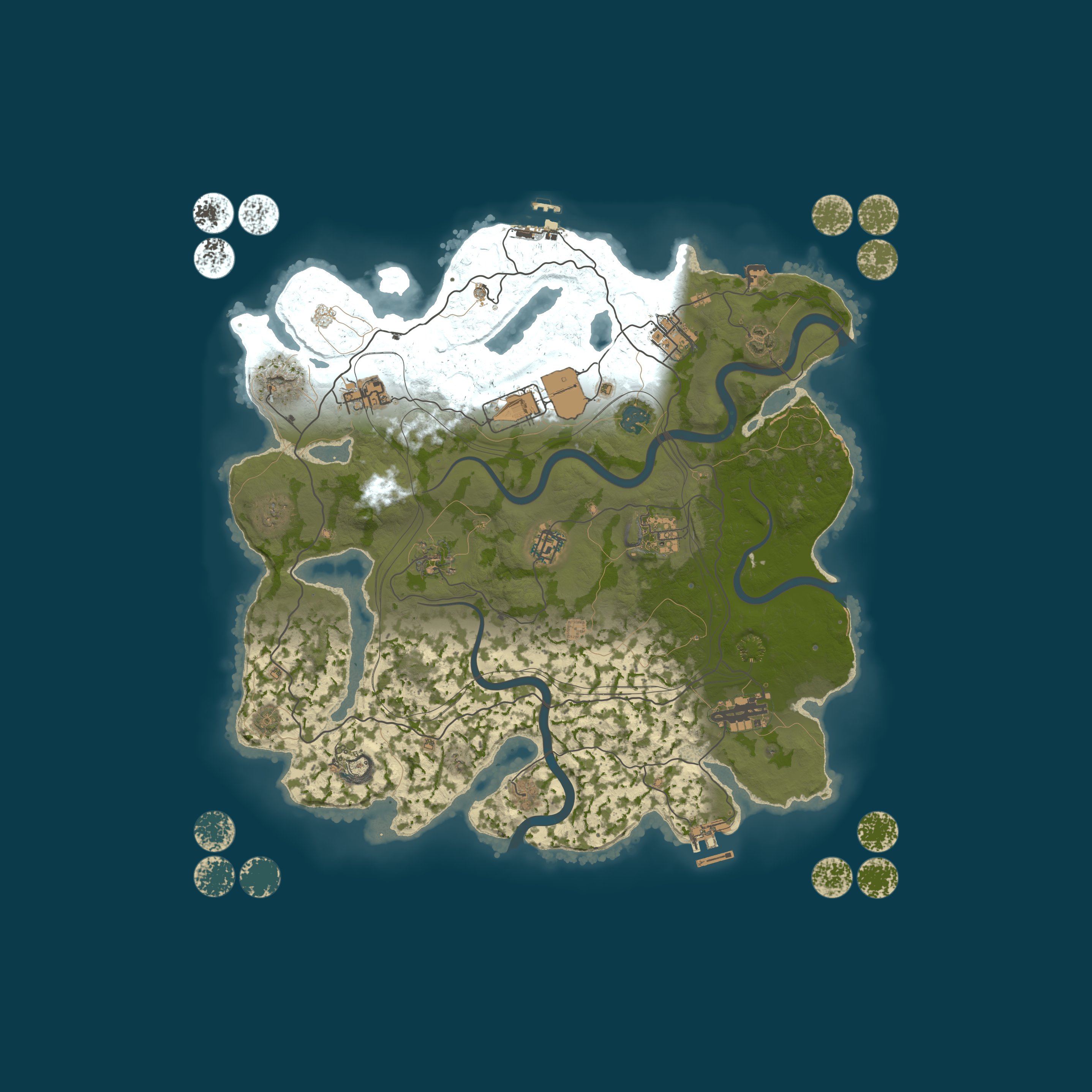 Bots y eventos en todo el mapa