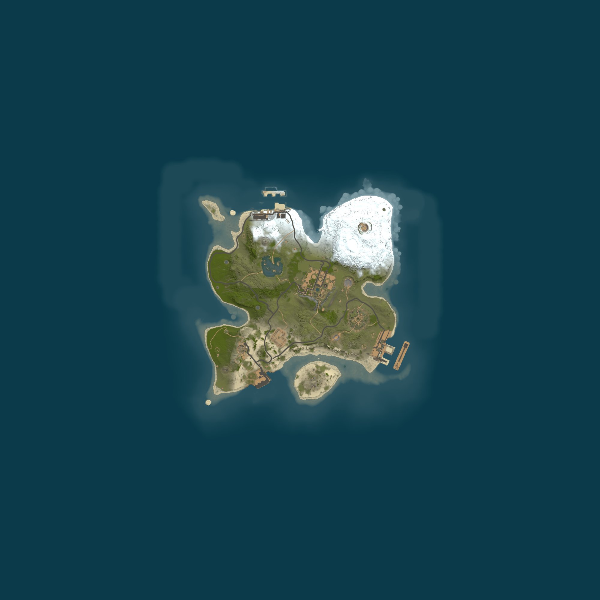 Procedural Map, size 2000, seed 13825