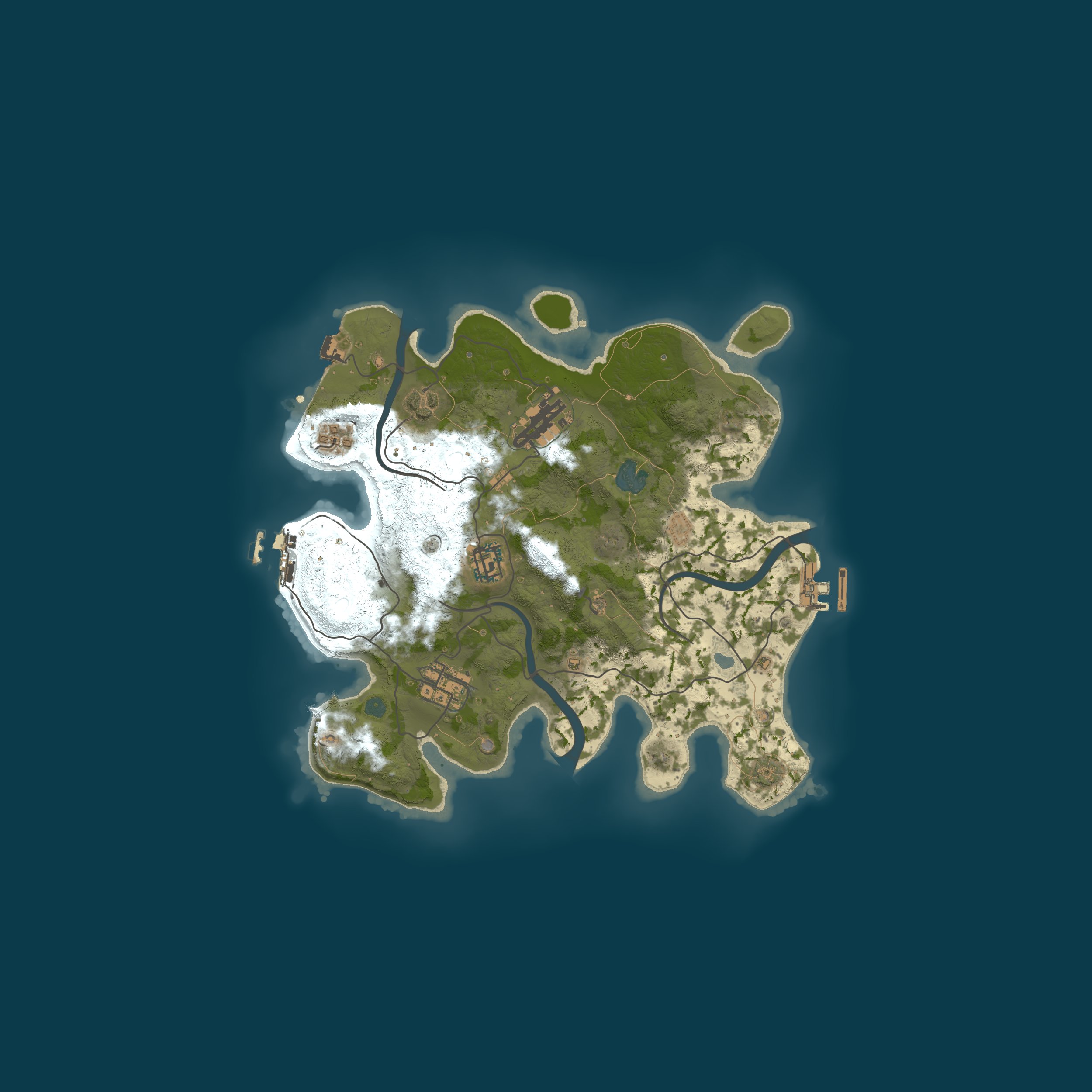 Map for OUTCAST Rust | 5x Weekly [Solo/Duo/Trio] | QoL TP/Home/Kit & mo