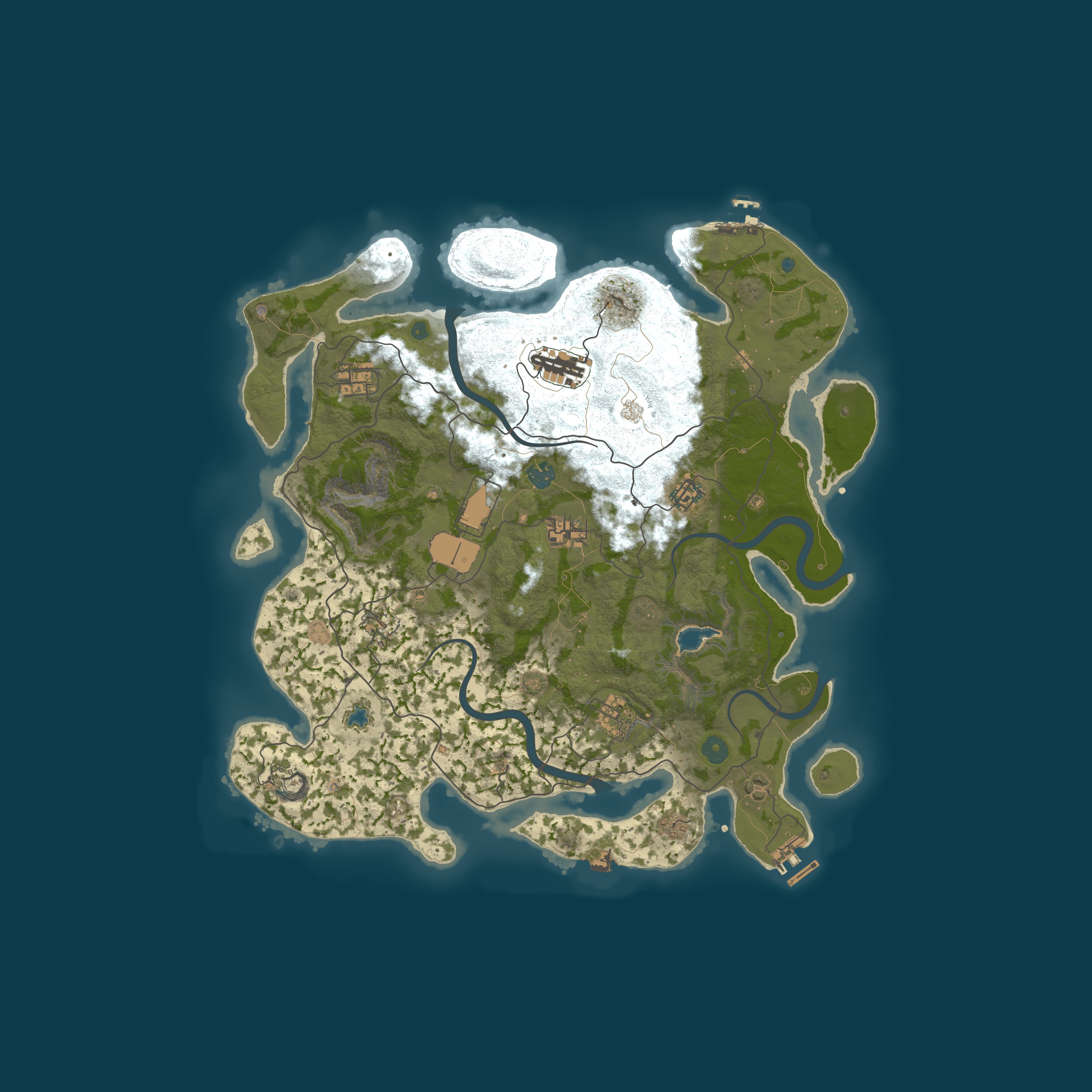 Map for [US] Rust For Parents | Hybrid PvPvE | 0.5x Upkeep