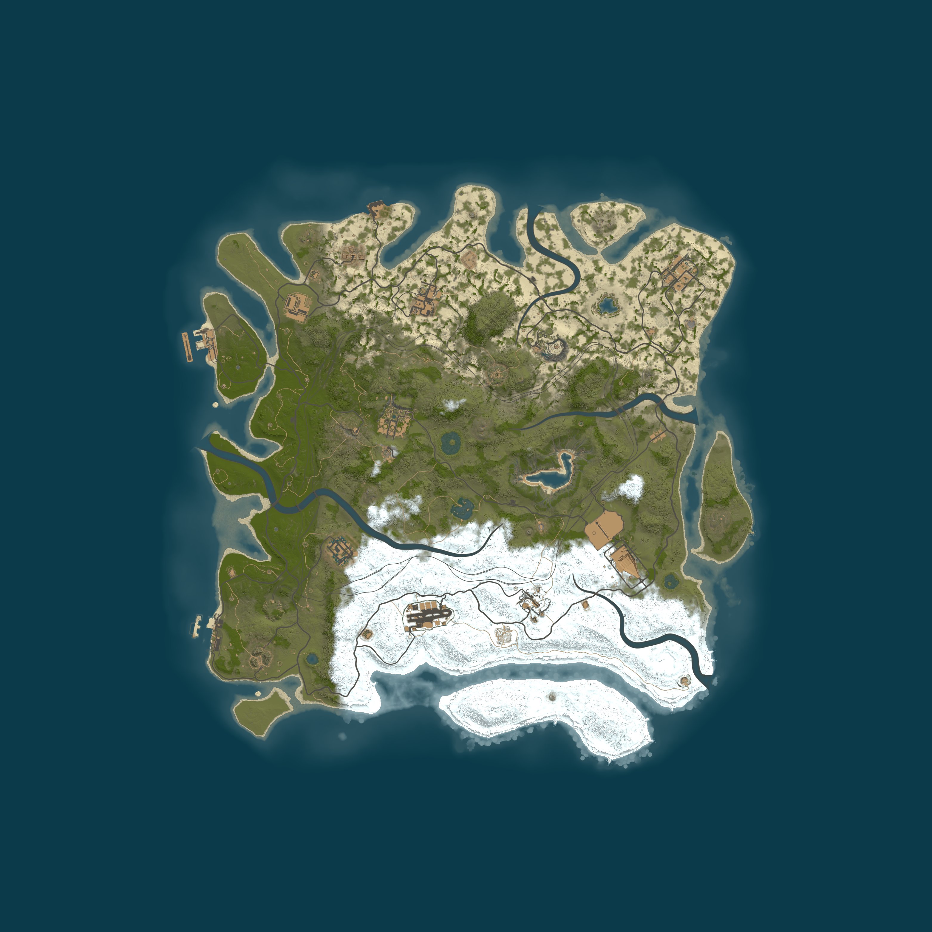 Procedural Map, size 4250, seed 674456465