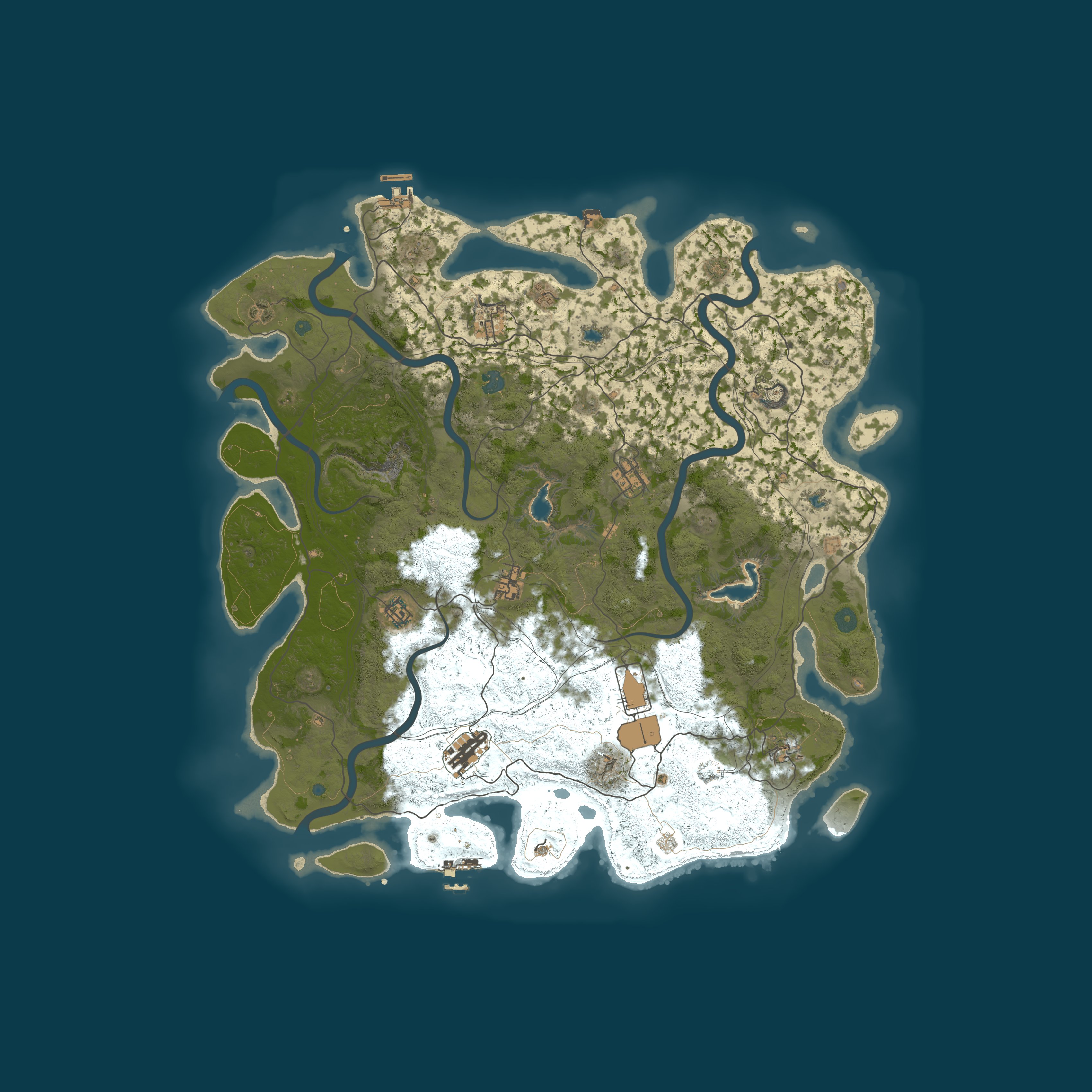 Map for Butthurt PVE | raid bases | events | x 0.5 & skill