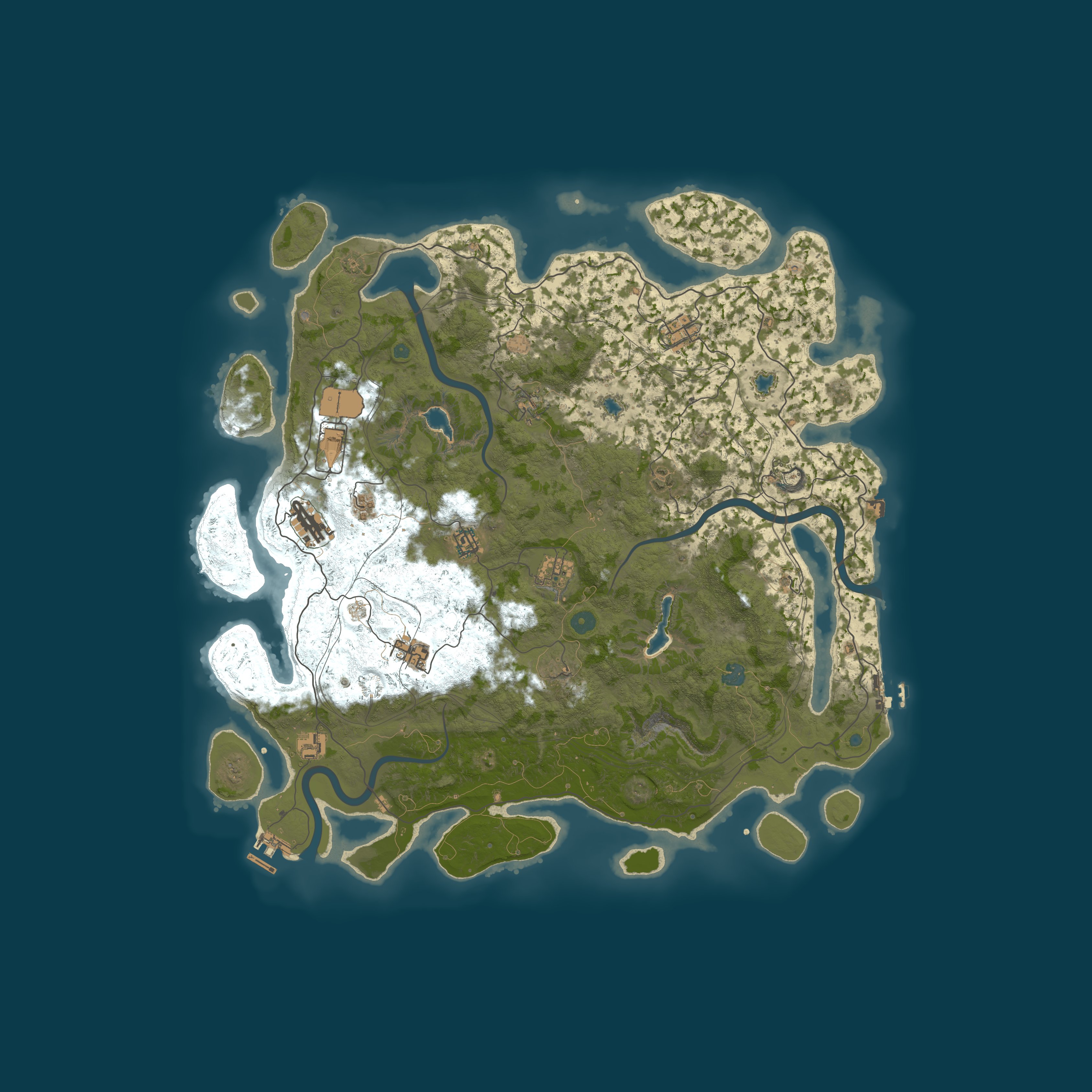 Map for Dudesters PvE Paradise Noob Friendly - Low Decay/Upkeep