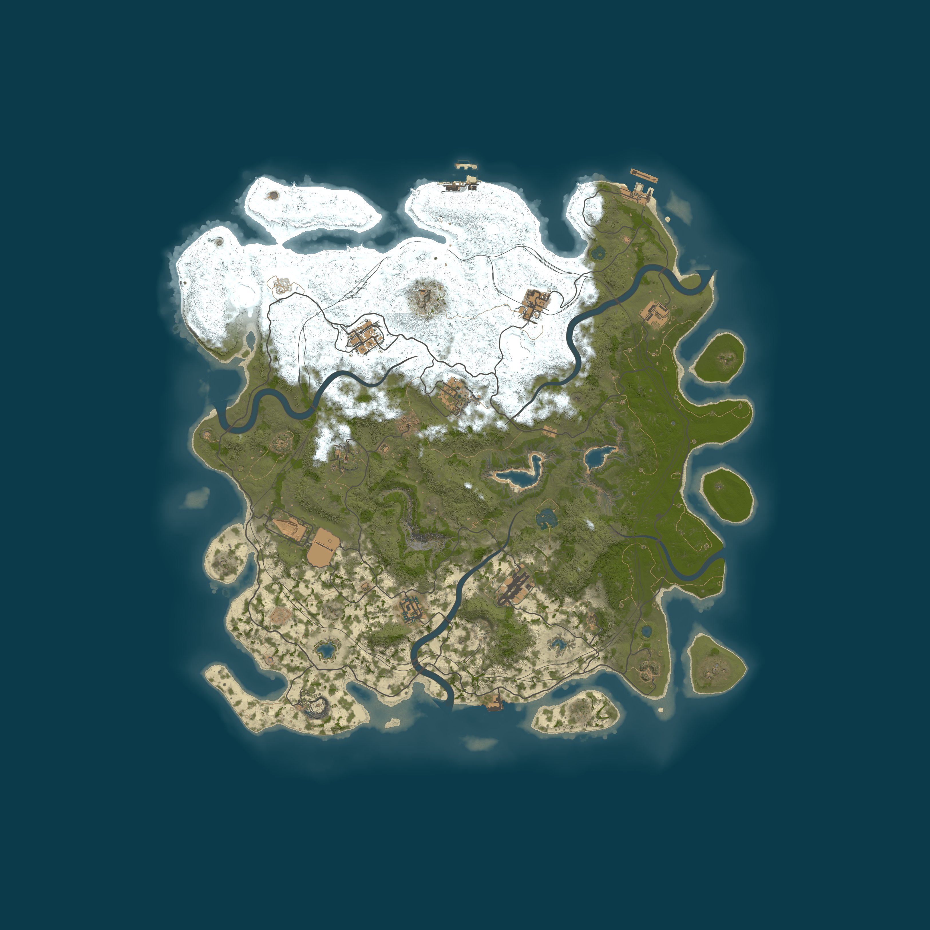 Procedural Map, size 4500, seed 985210447
