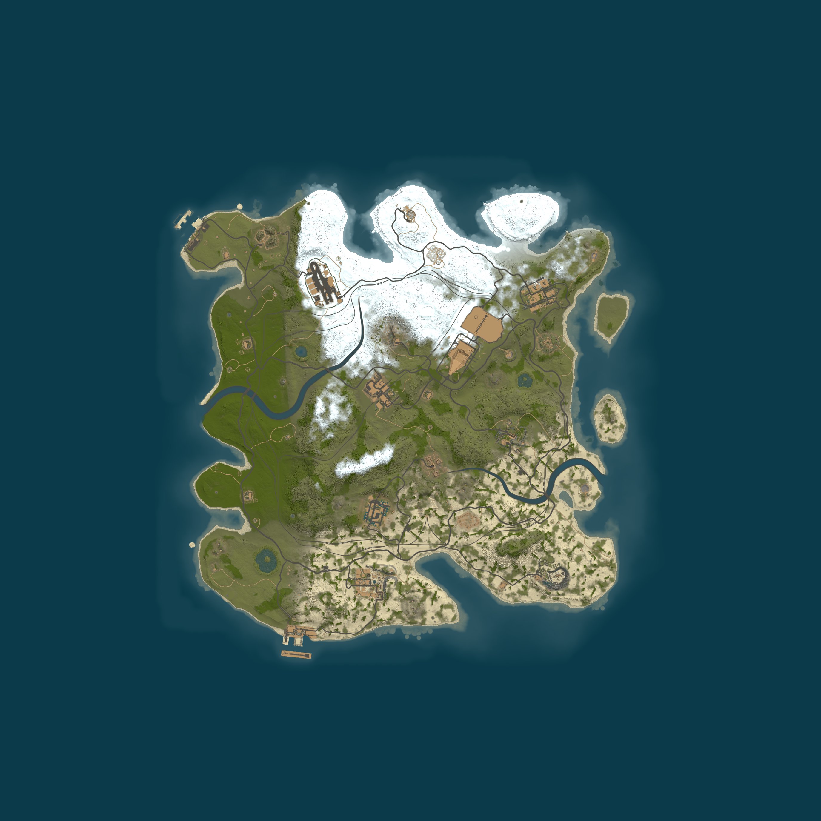 Custom Map, size 3500, seed 121315421