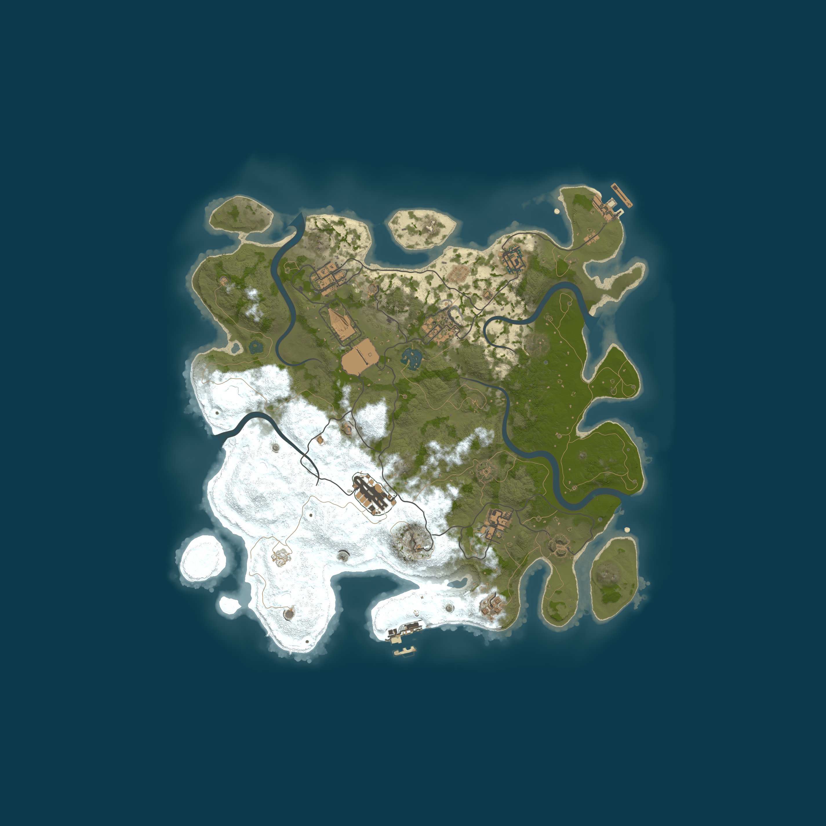 Map for Mamkalo RUST Solo/Duo/Trio 2x Vanilla