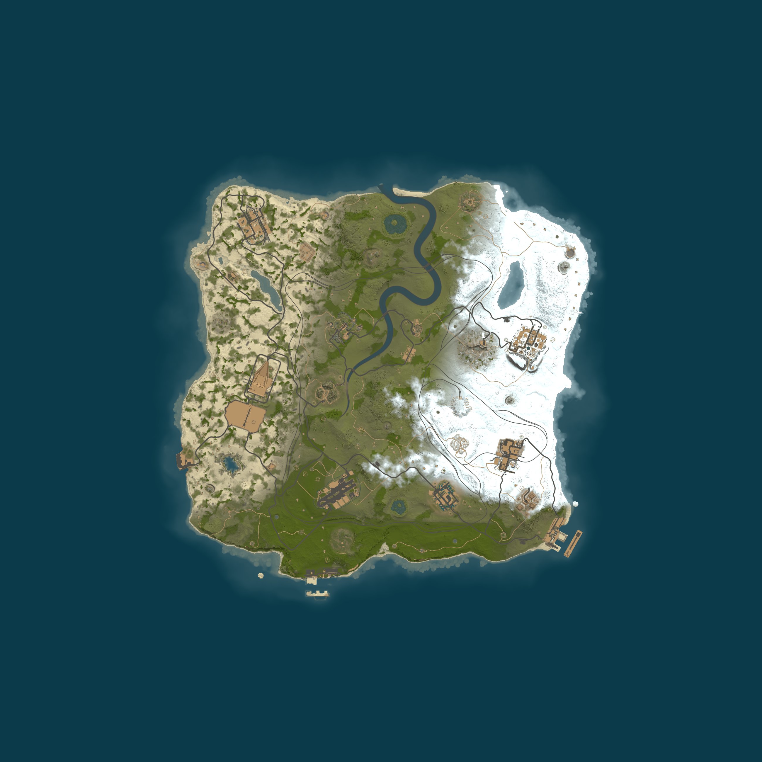 Custom Map, size 3200, seed 1337