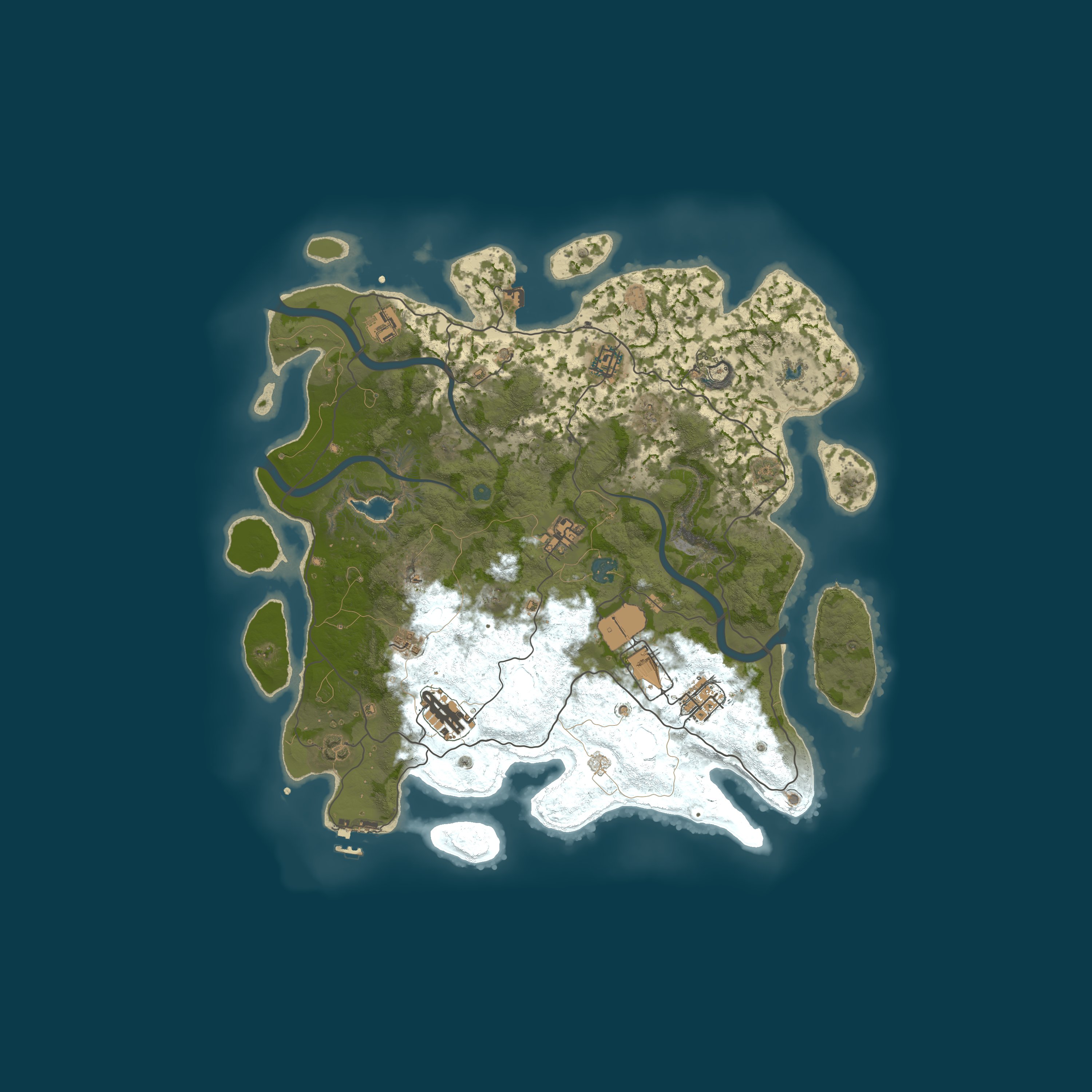 Map for Rust::Hosted by Cybrancee.com
