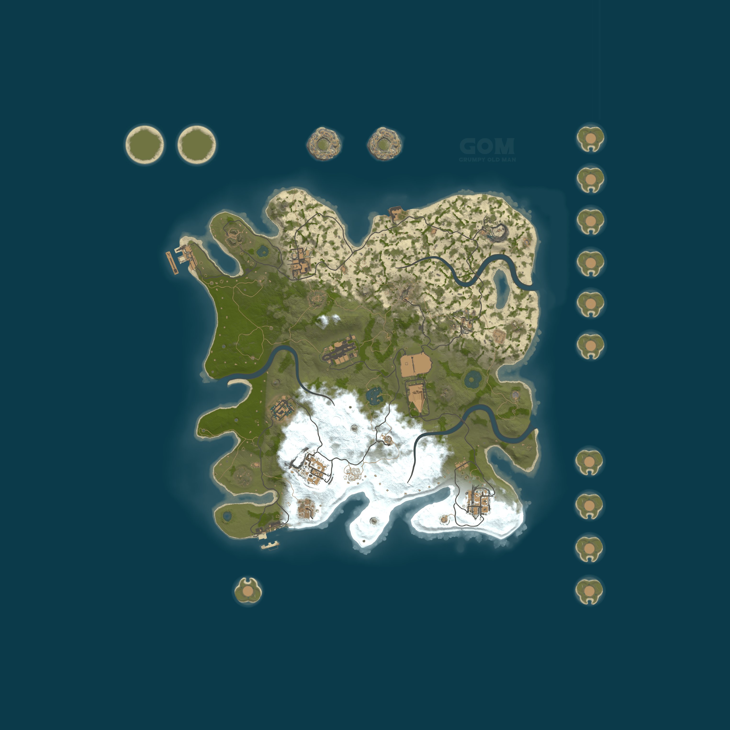 Map for GOM 3x PVE Grumpy Old Man |Kits|Skins|BackPack|RaidableBase