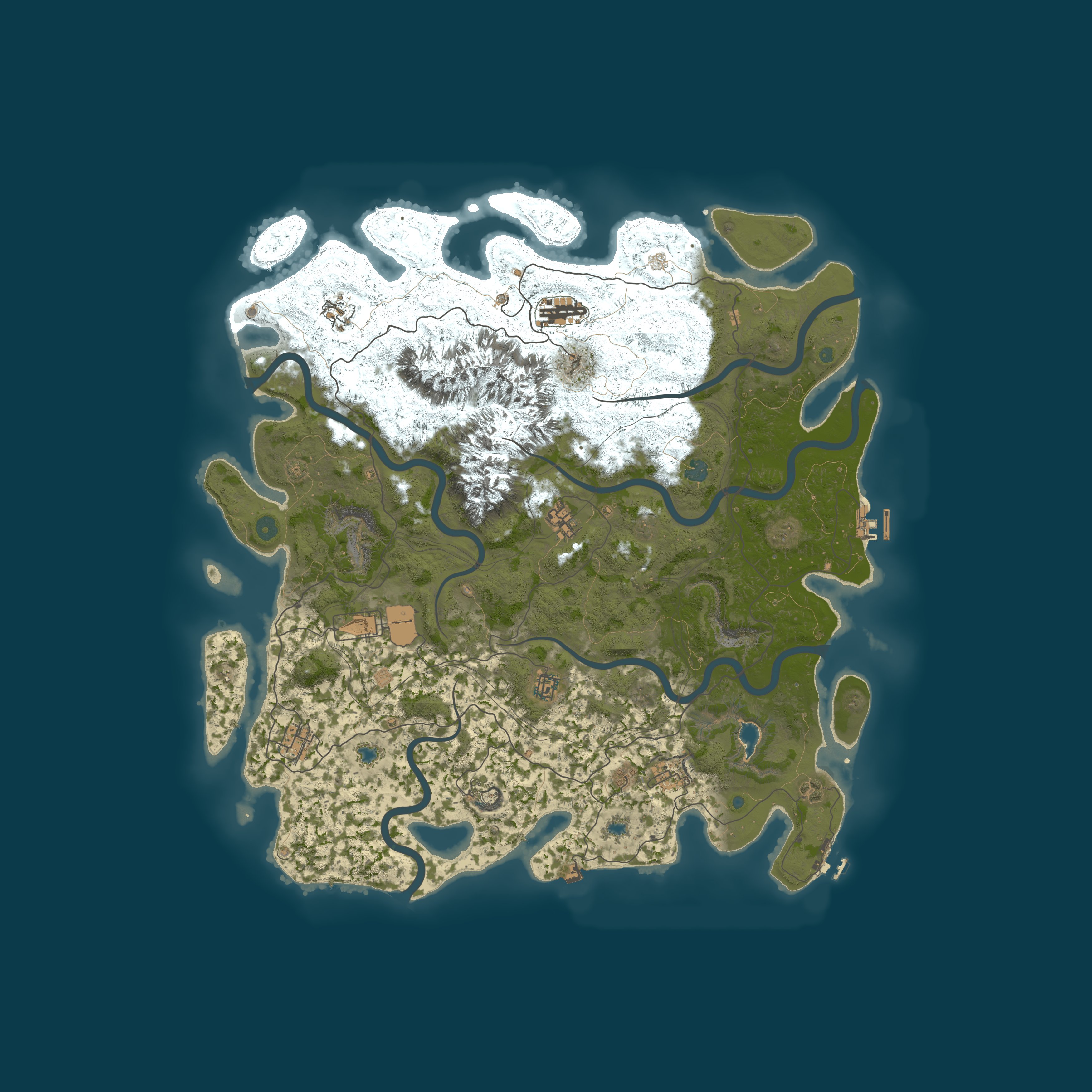 Map for A Shockbyte Rust Server
